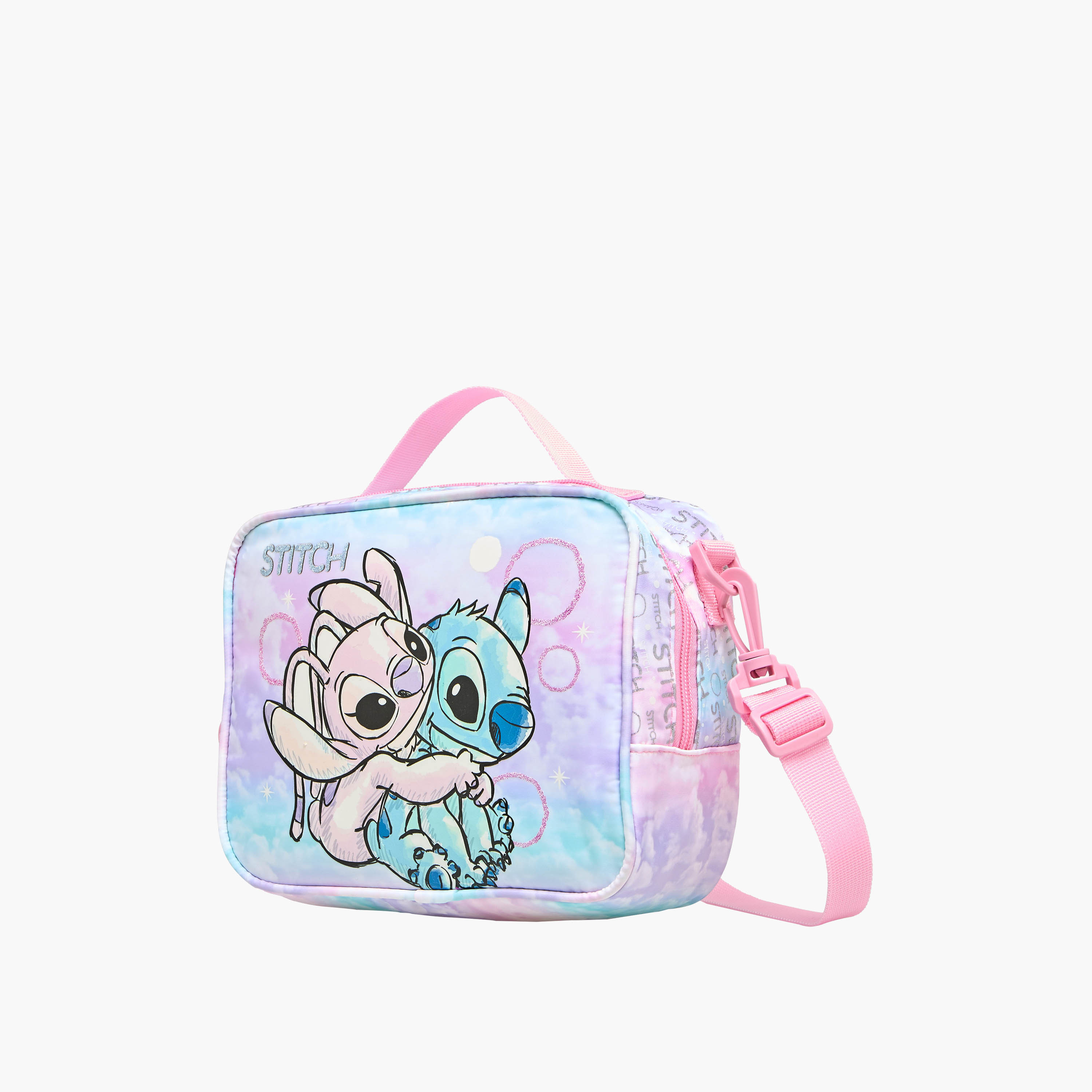 Lilo & Stitch Print Insulated Lunch Bag with Zip Closure-school-lunchessentials-lunchbags-image-2