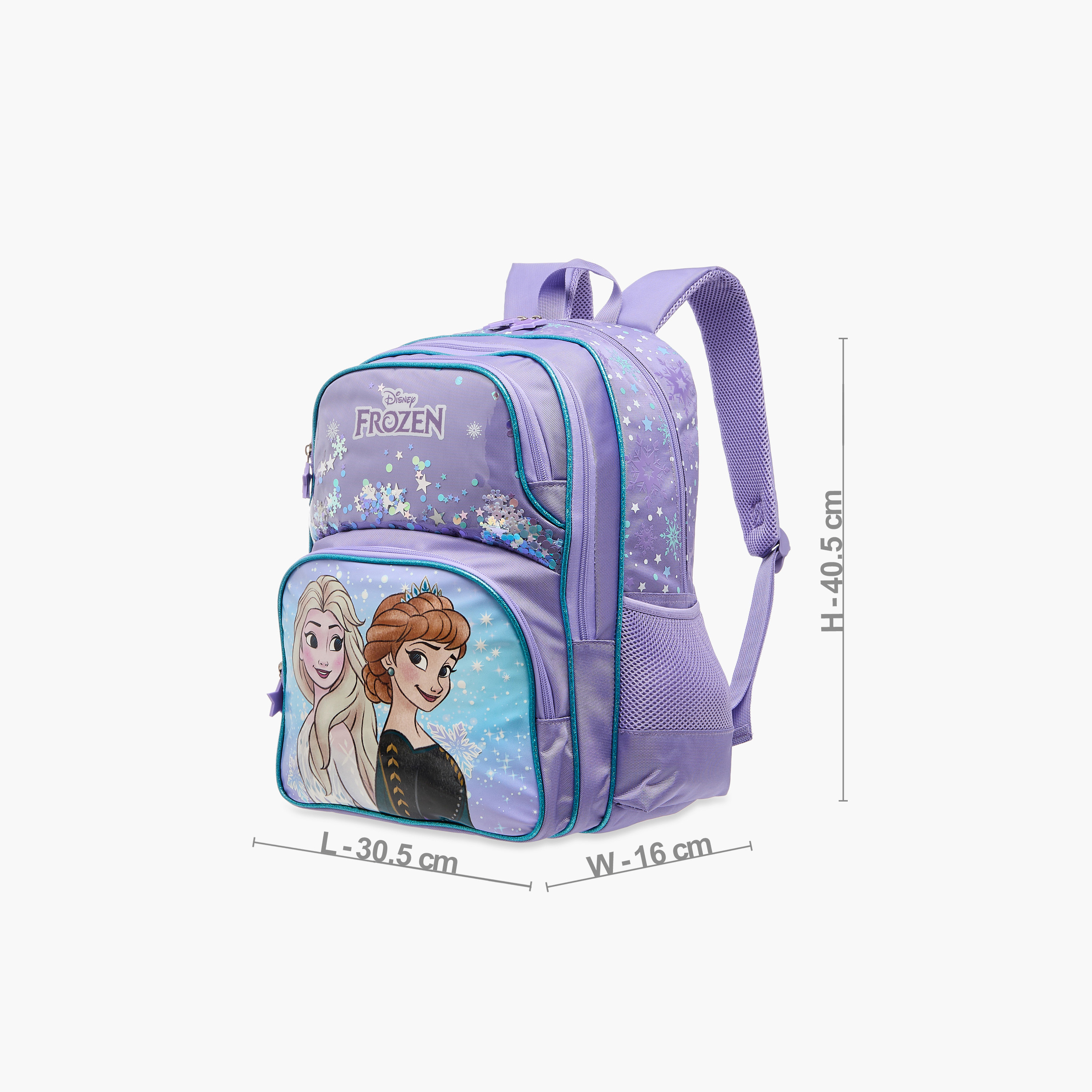 Disney Frozen Print Backpack with Adjustable Straps and Zip Closure - 16 inches-school-bagsandbackpacks-backpacks-image-2