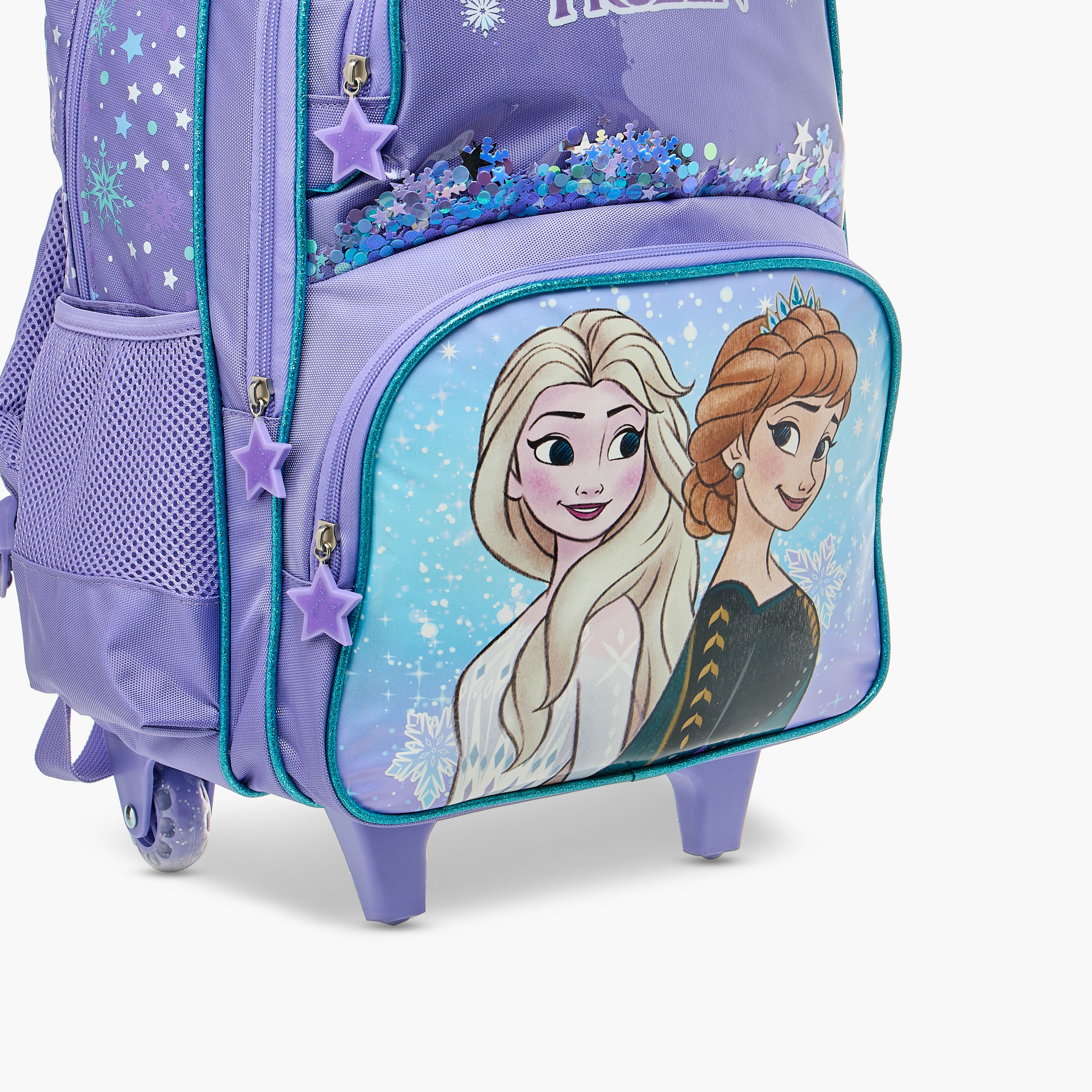 Disney Frozen Print Trolley Backpack with Retractable Handle - 16 inches-school-bagsandbackpacks-trolleybags-image-12