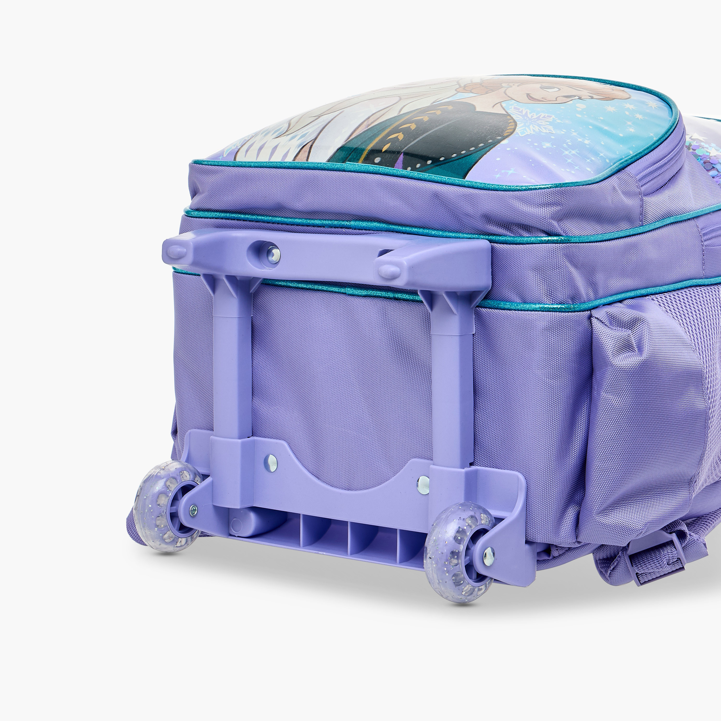 Disney Frozen Print Trolley Backpack with Retractable Handle - 16 inches-school-bagsandbackpacks-trolleybags-image-13