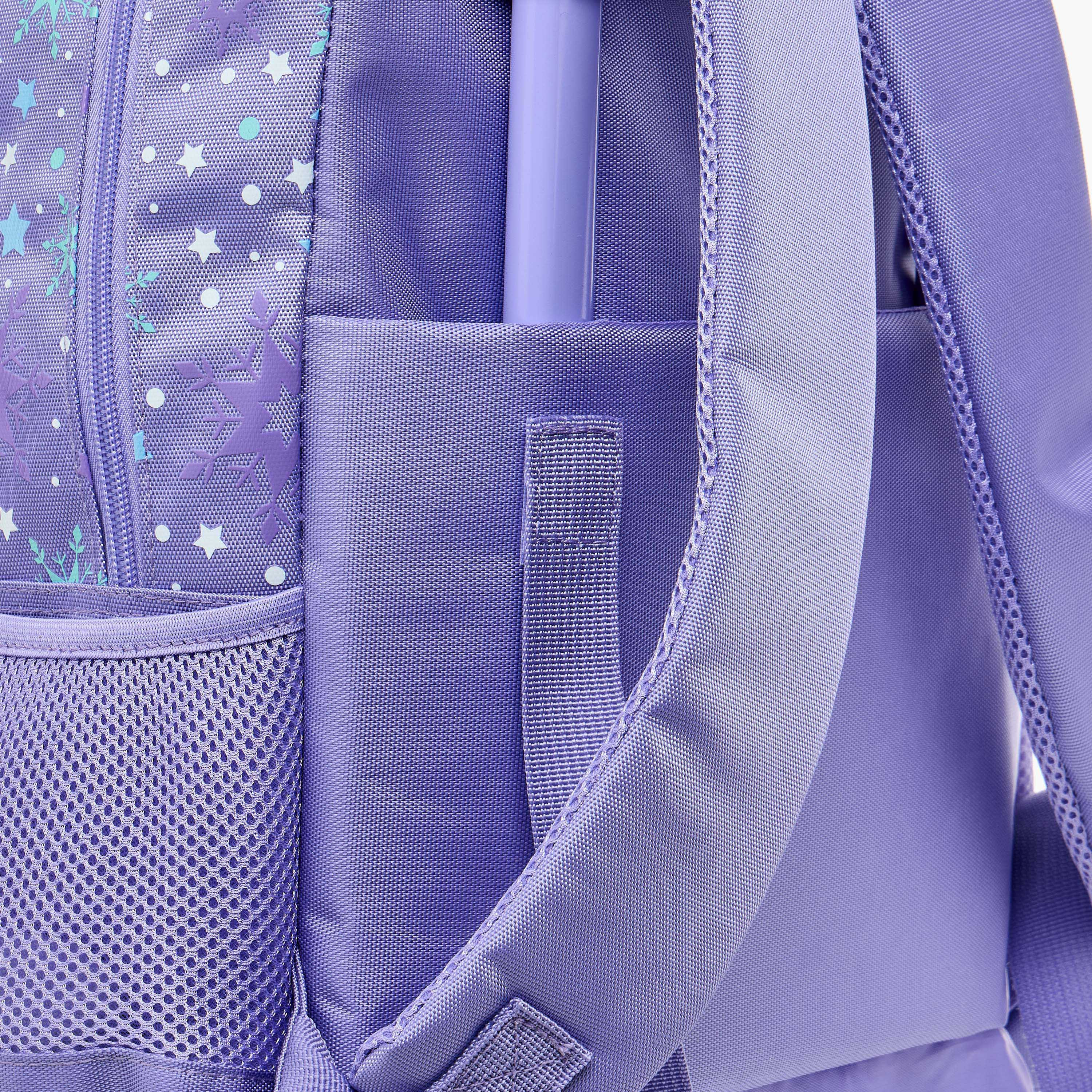 Disney Frozen Print Trolley Backpack with Retractable Handle - 16 inches-school-bagsandbackpacks-trolleybags-image-16