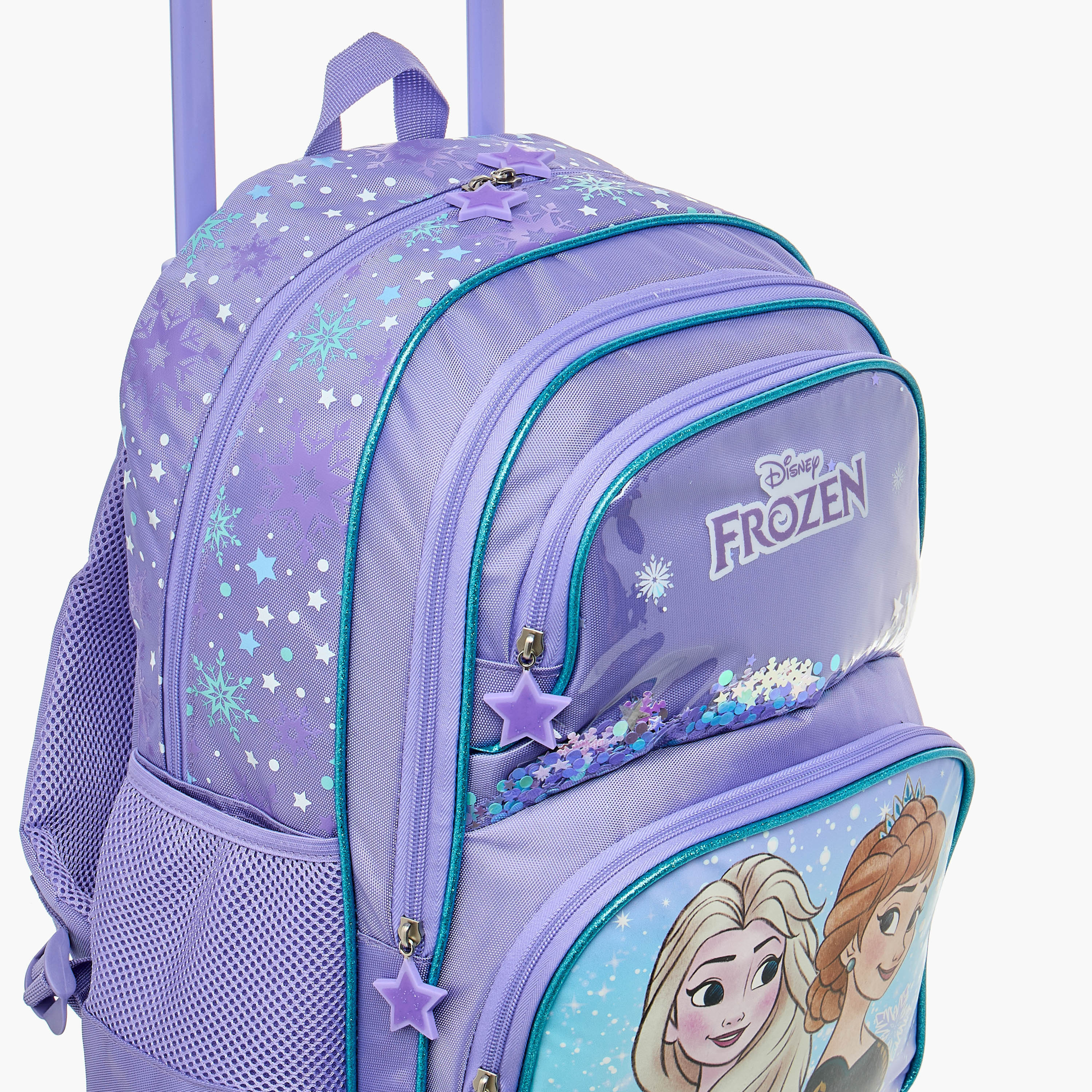 Disney Frozen Print Trolley Backpack with Retractable Handle - 16 inches-school-bagsandbackpacks-trolleybags-image-11