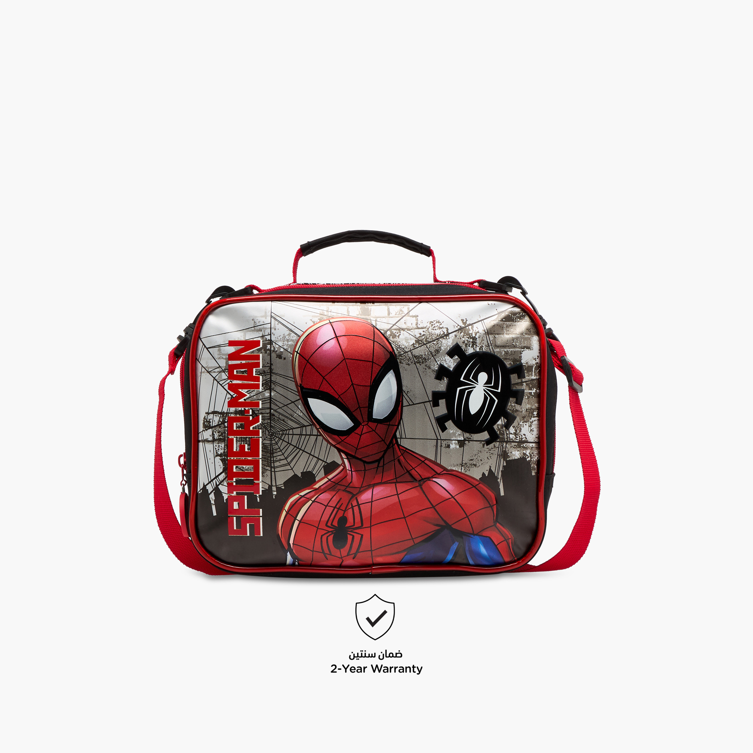 Spider-Man Print Insulated Lunch Bag with Zip Closure-school-lunchessentials-lunchbags-image-4