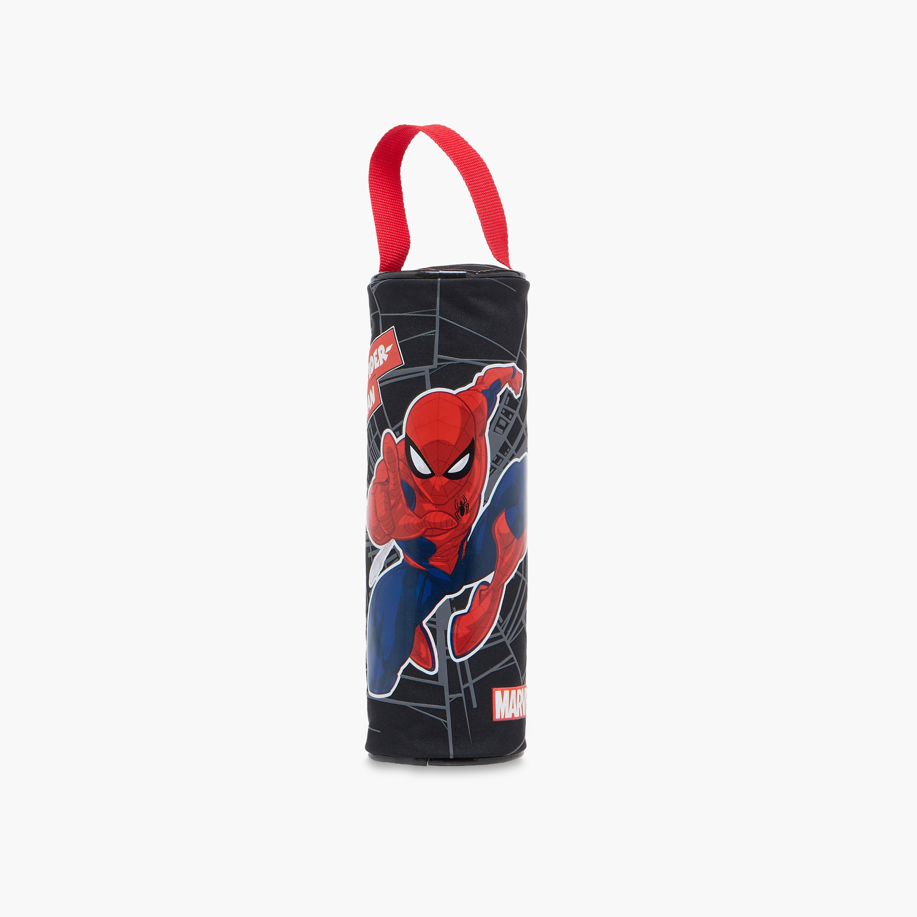 Spider-Man Print Pencil Pouch with Zip Closure-school-stationery-pencilcases-image-1