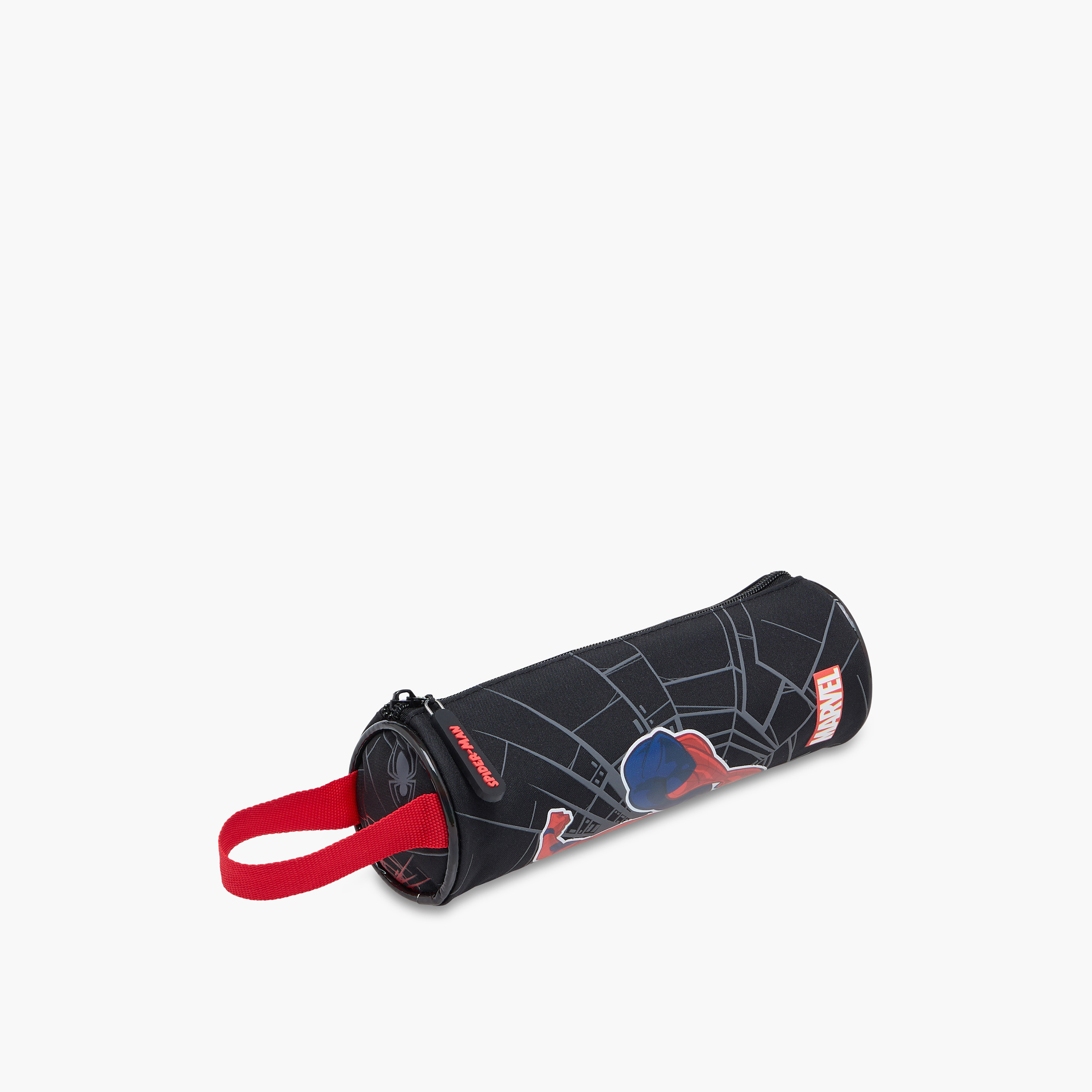 Spider-Man Print Pencil Pouch with Zip Closure-school-stationery-pencilcases-image-3