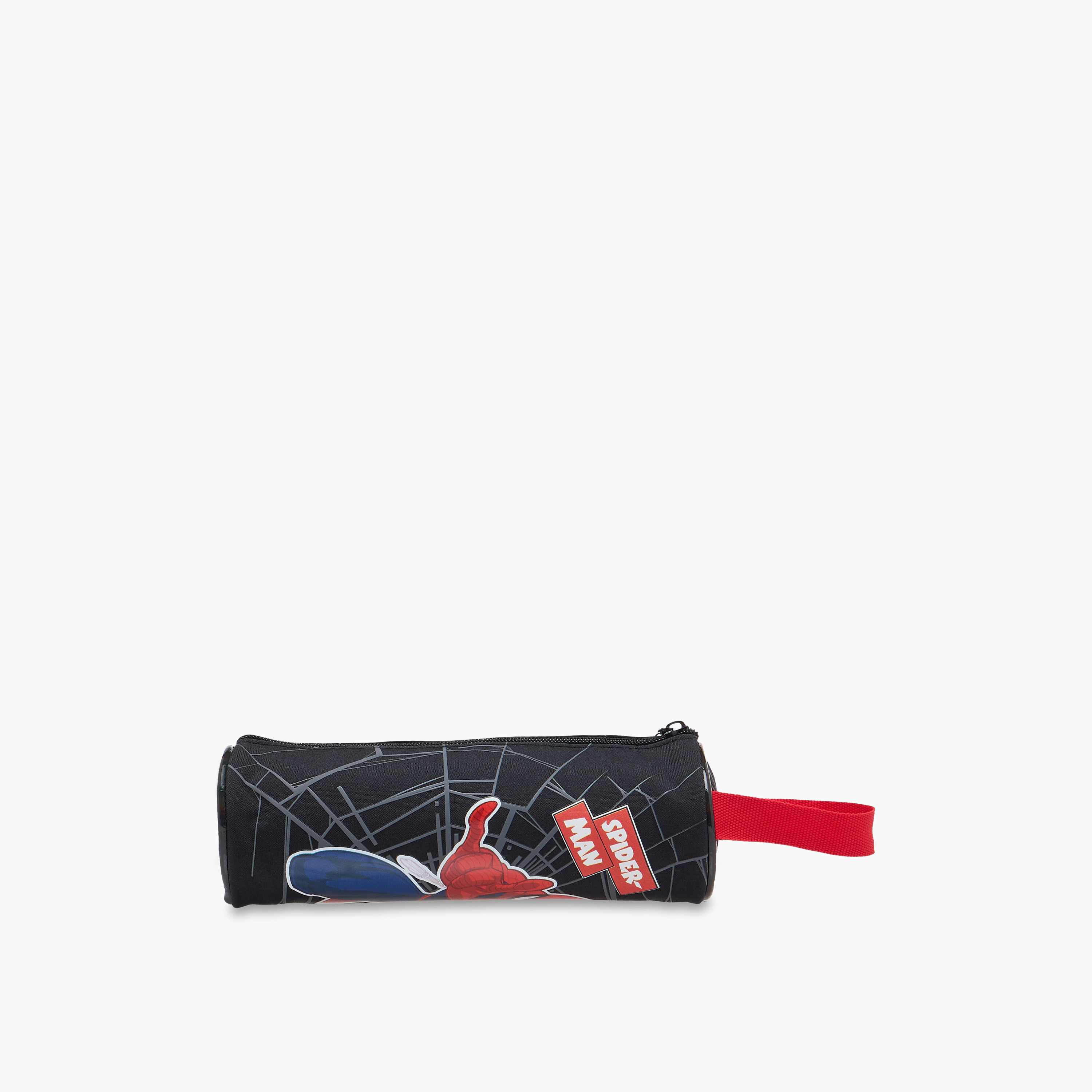 Spider-Man Print Pencil Pouch with Zip Closure-school-stationery-pencilcases-image-5