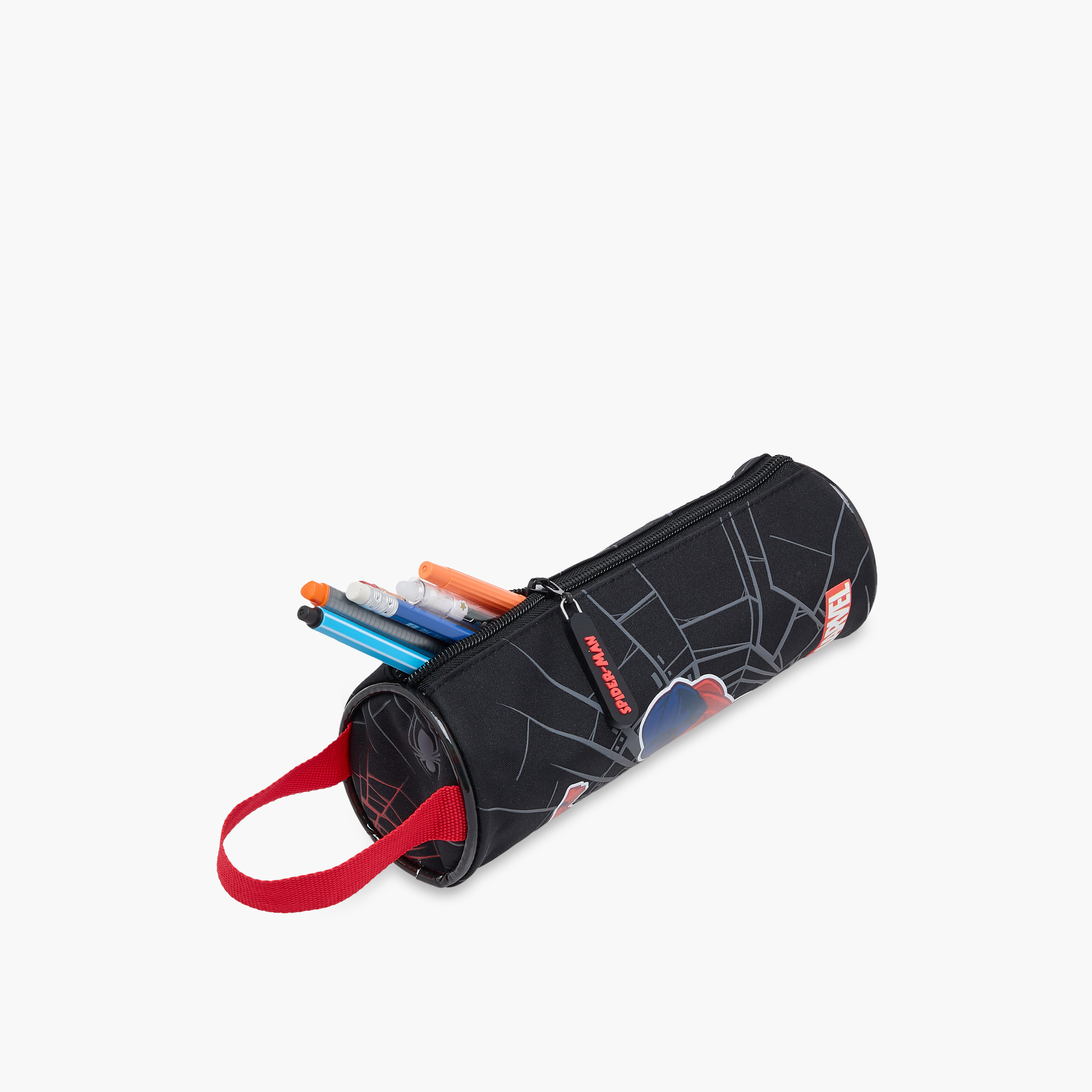 Spider-Man Print Pencil Pouch with Zip Closure-school-stationery-pencilcases-image-7
