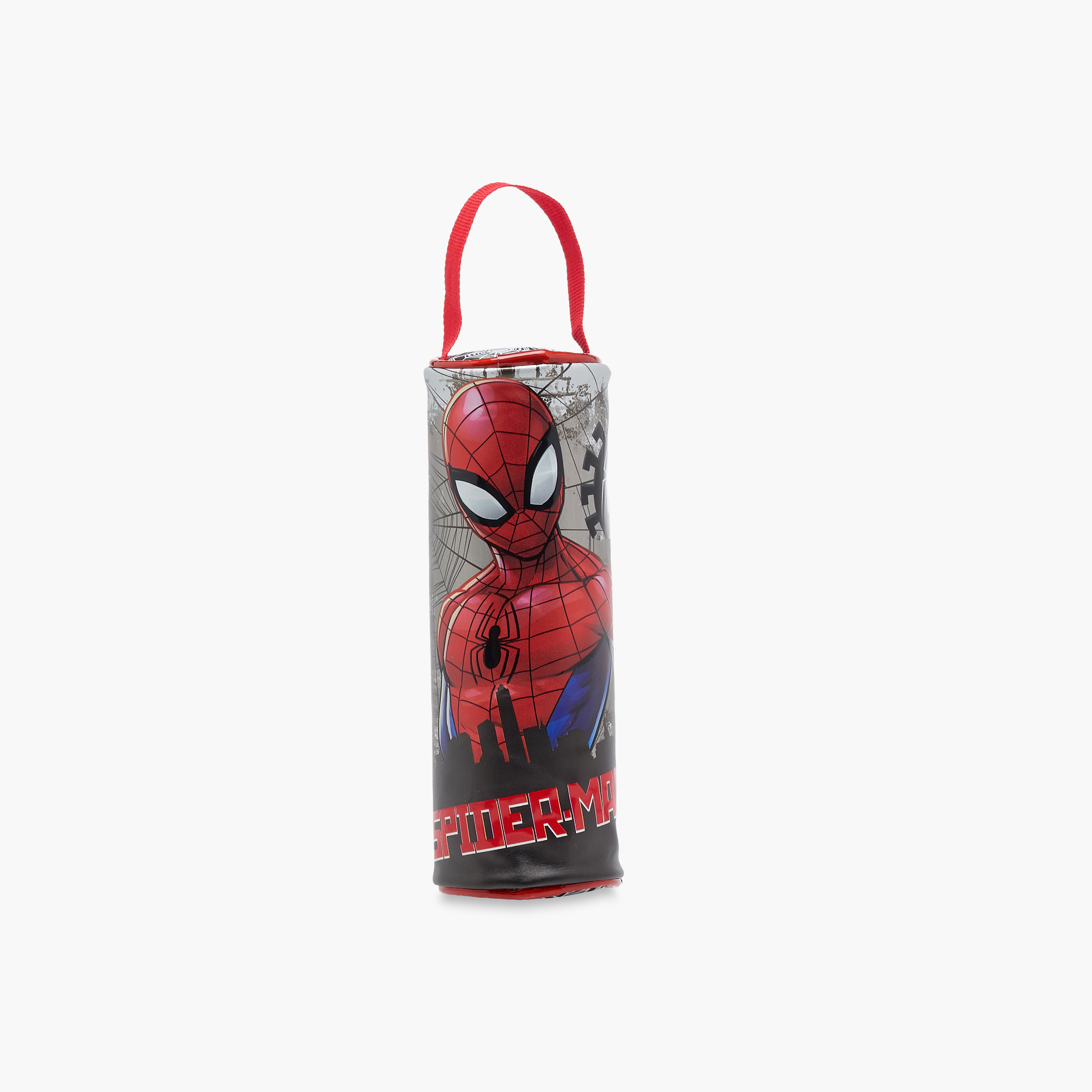 Spider-Man Print Pencil Pouch with Zip Closure-school-stationery-pencilcases-image-1