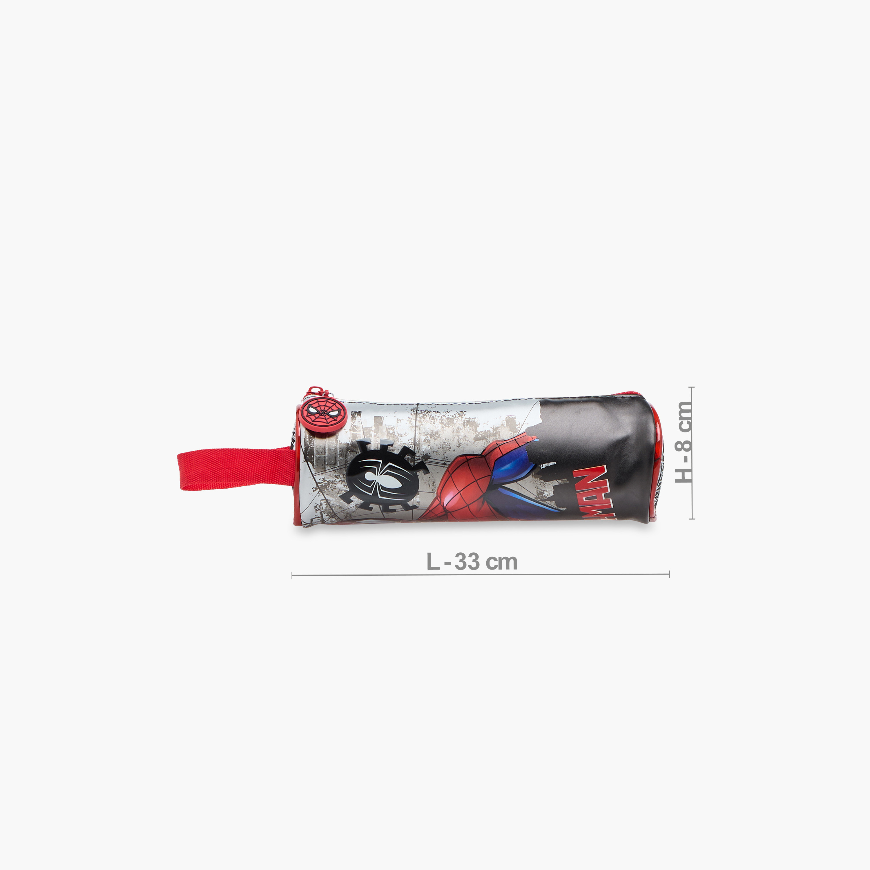 Spider-Man Print Pencil Pouch with Zip Closure-school-stationery-pencilcases-image-2