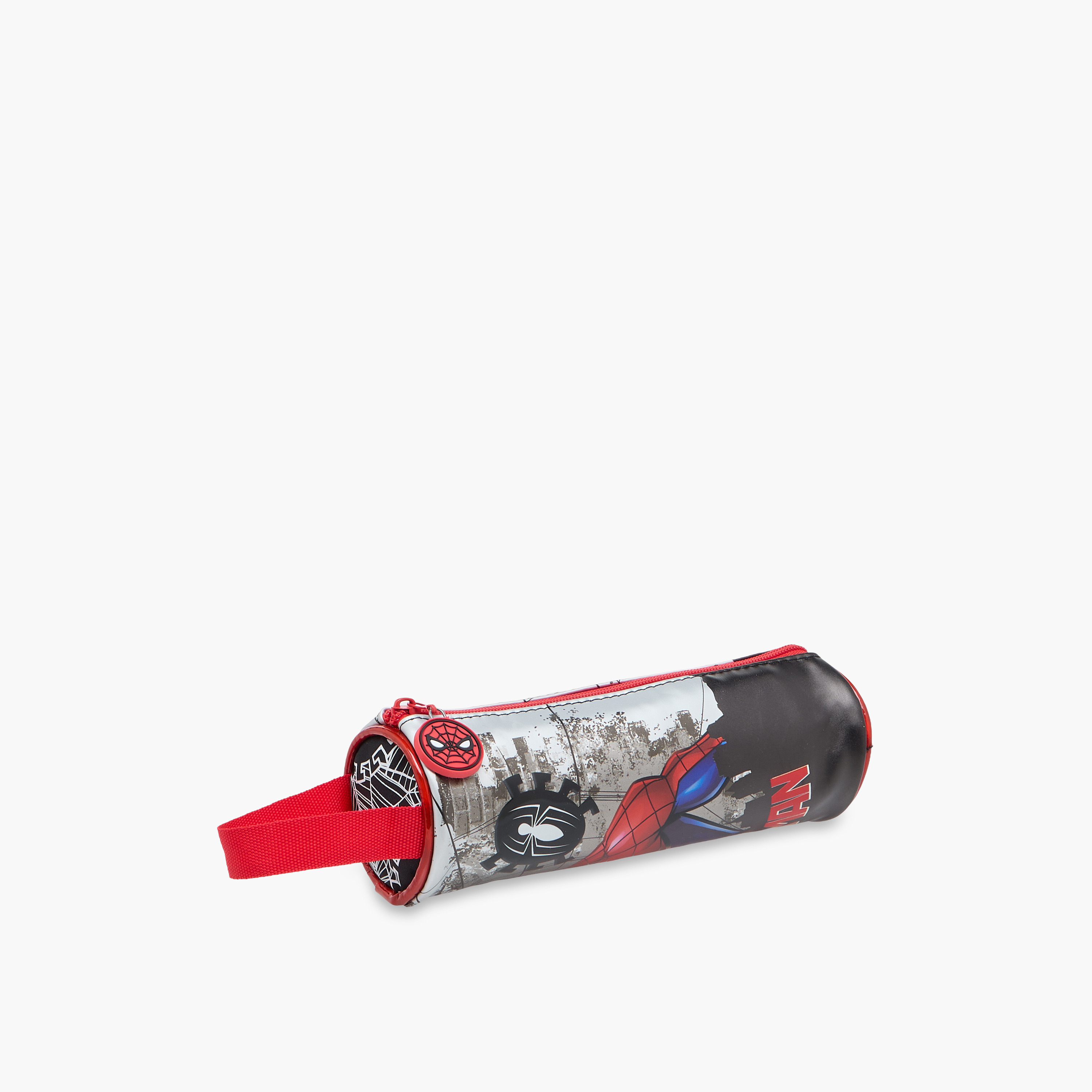 Spider-Man Print Pencil Pouch with Zip Closure-school-stationery-pencilcases-image-3