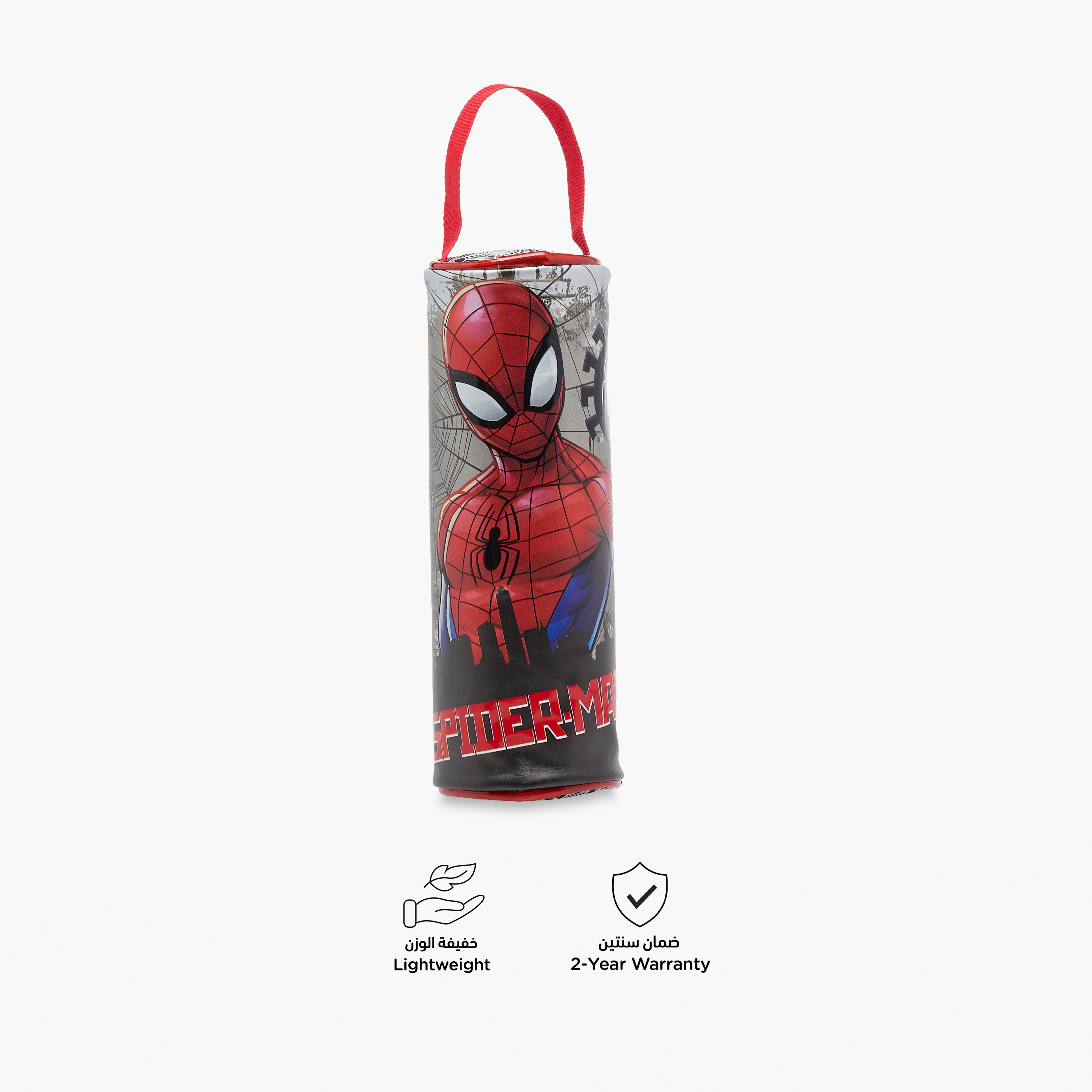 Spider-Man Print Pencil Pouch with Zip Closure-school-stationery-pencilcases-image-4