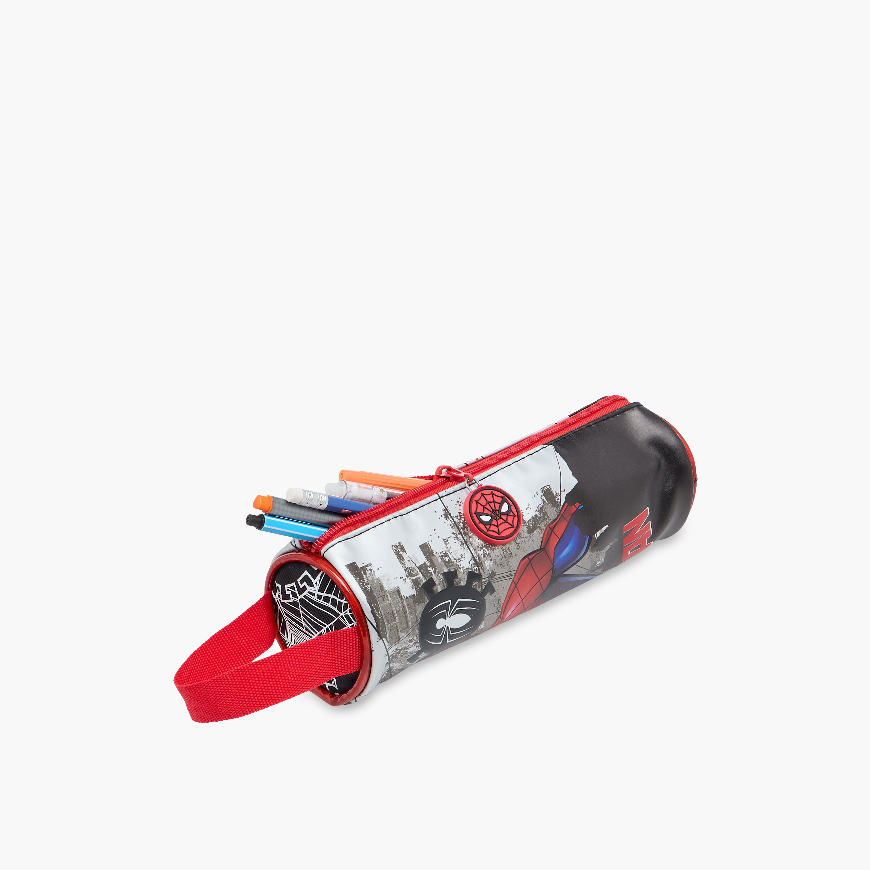 Spider-Man Print Pencil Pouch with Zip Closure-school-stationery-pencilcases-image-7