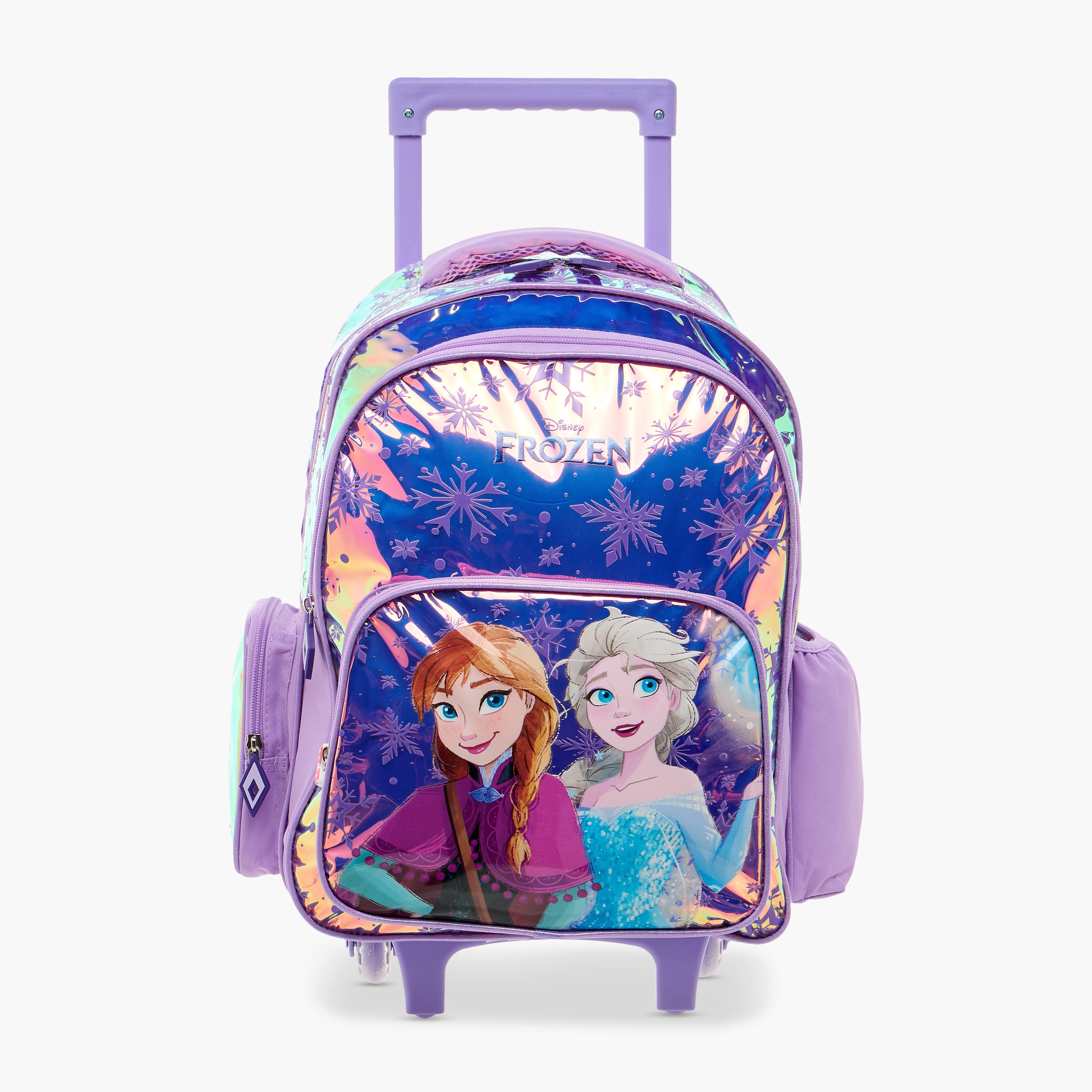 شنطة ظهر ترولي بمقبض قابل للسحب وطبعات فروزن من ديزني - 16 بوصة-school-bagsandbackpacks-trolleybags-image-1