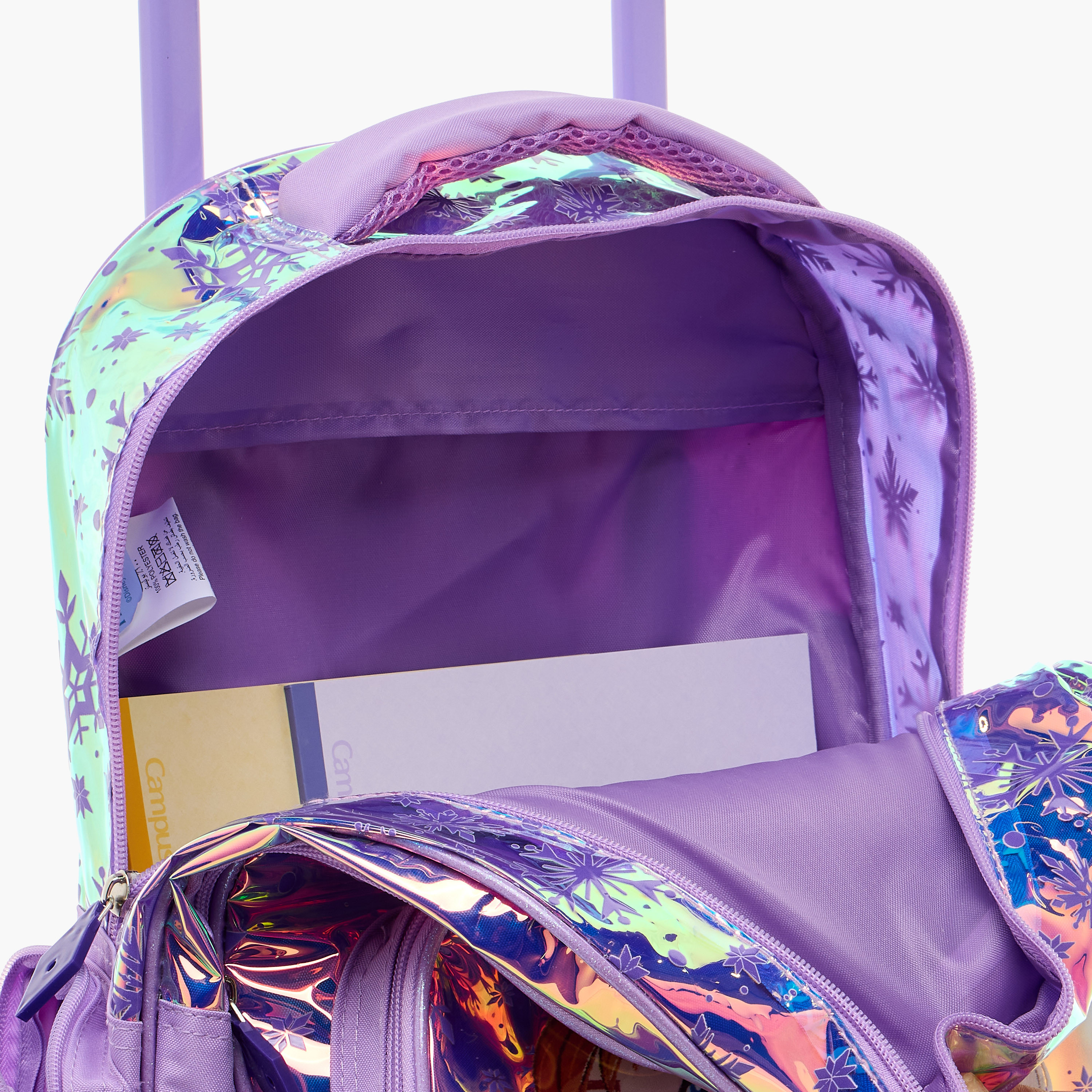 شنطة ظهر ترولي بمقبض قابل للسحب وطبعات فروزن من ديزني - 16 بوصة-school-bagsandbackpacks-trolleybags-image-16