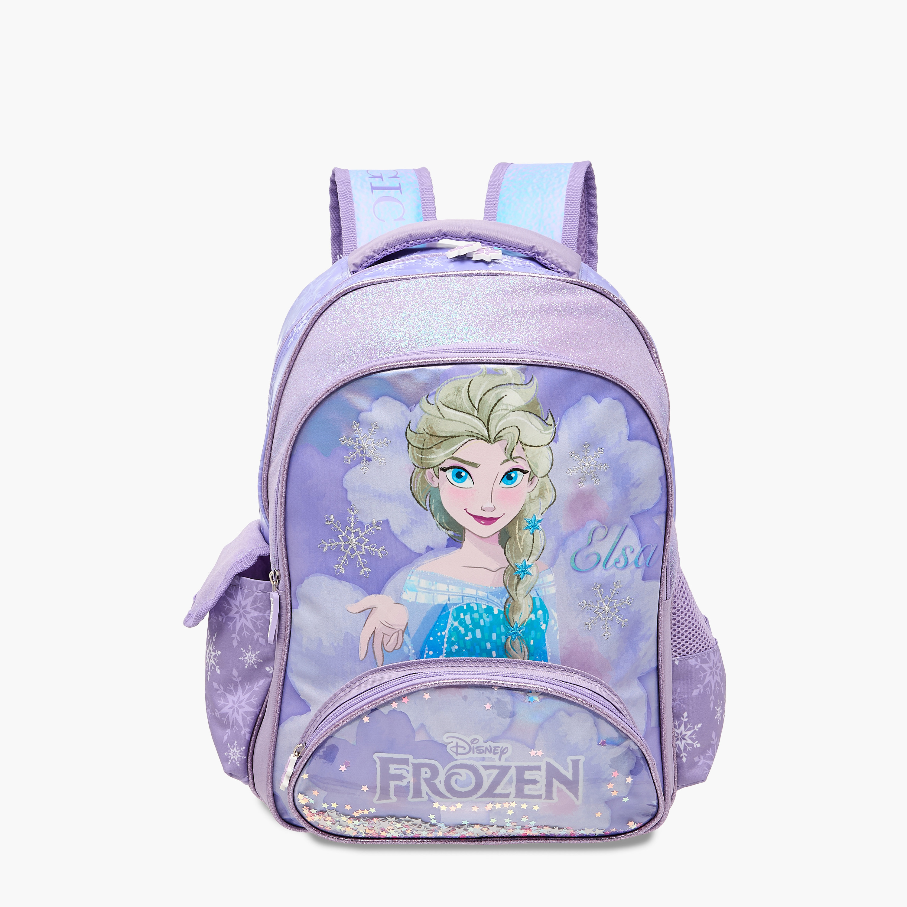 شنطة ظهر بأحزمة قابلة للتعديل وسحاب إغلاق وطبعات فروزن من ديزني - 16 بوصة-school-bagsandbackpacks-backpacks-image-10