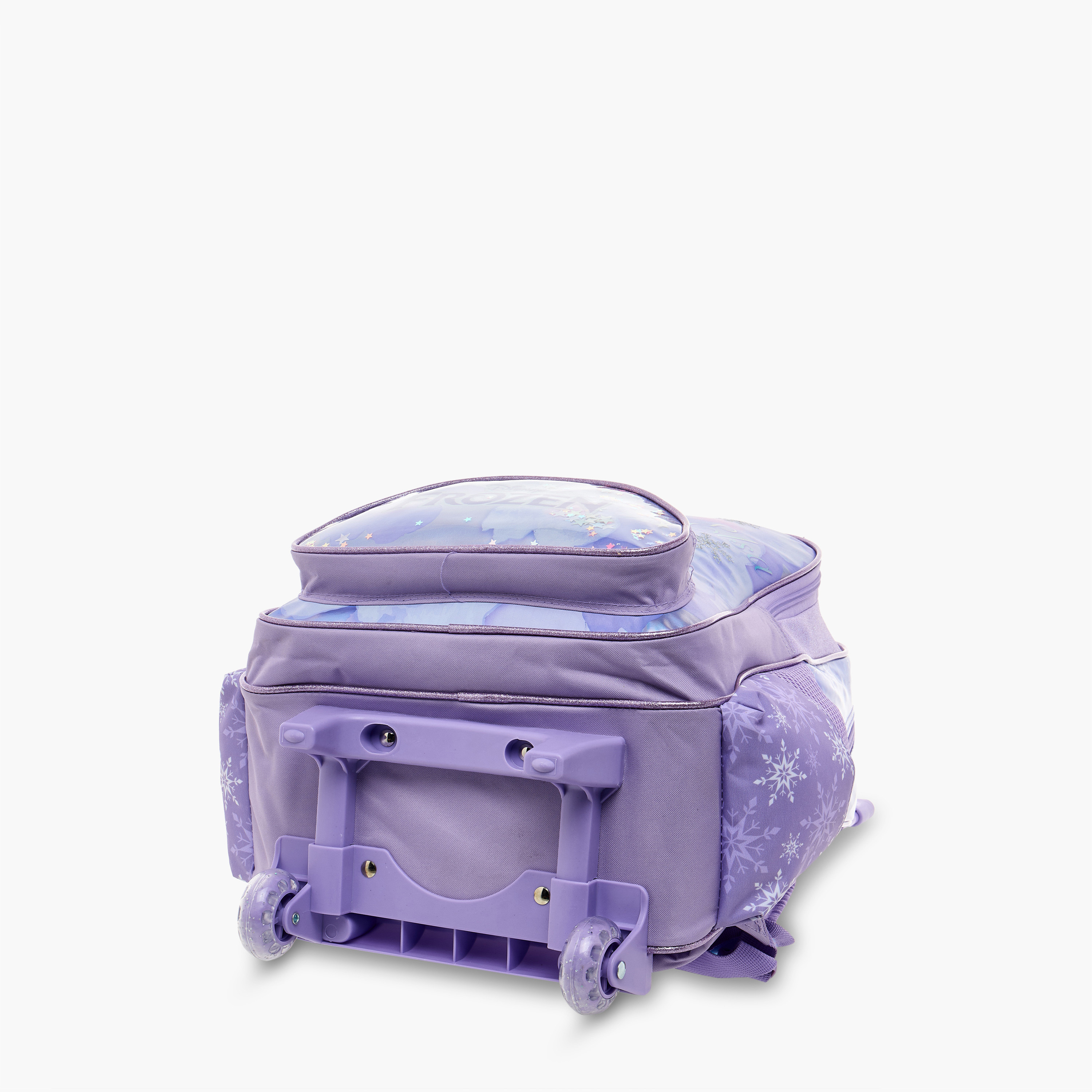 Disney Frozen Print Trolley Backpack with Retractable Handle-school-bagsandbackpacks-trolleybags-image-12