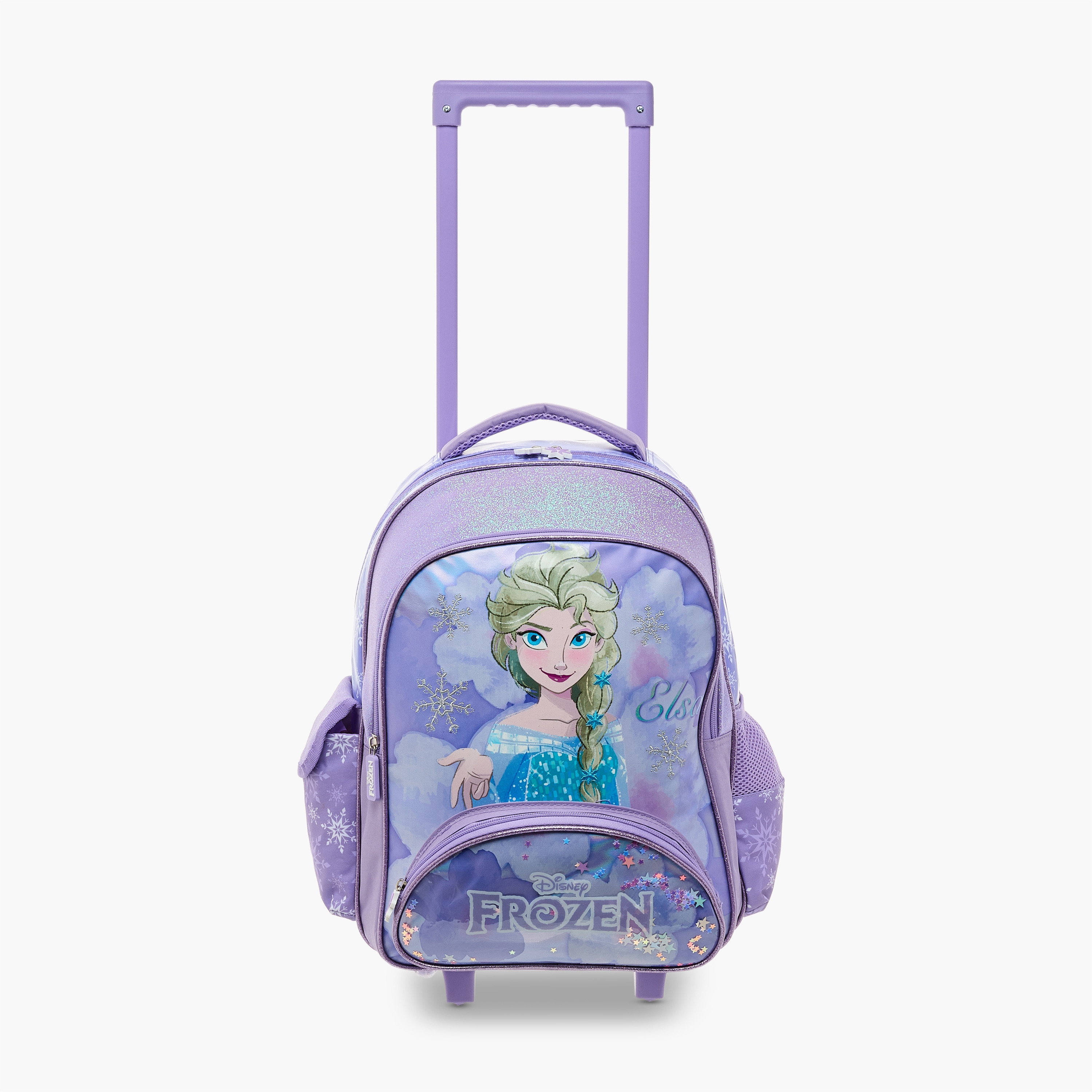 Disney Frozen Print Trolley Backpack with Retractable Handle-school-bagsandbackpacks-trolleybags-image-9