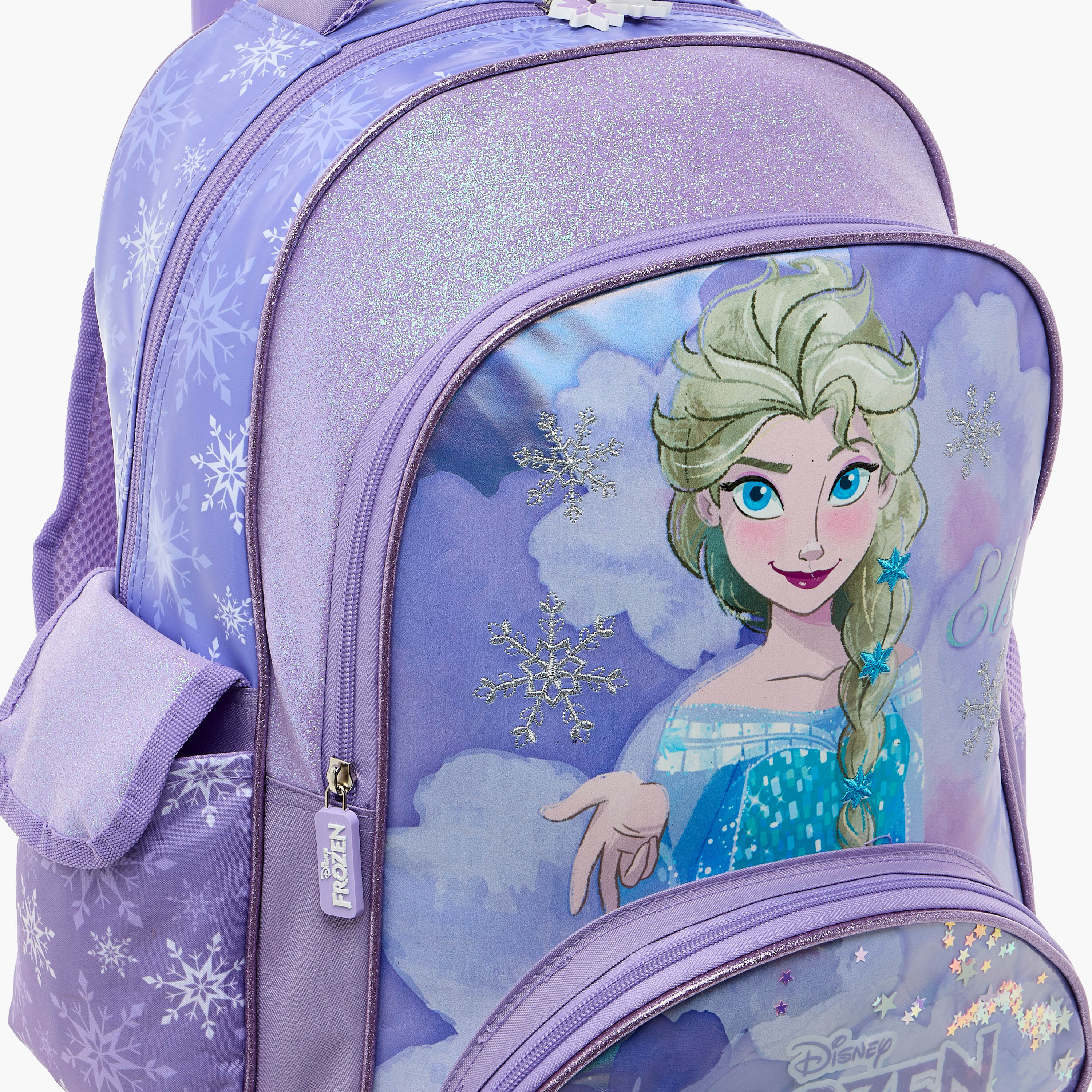 Disney Frozen Print Trolley Backpack with Retractable Handle-school-bagsandbackpacks-trolleybags-image-10