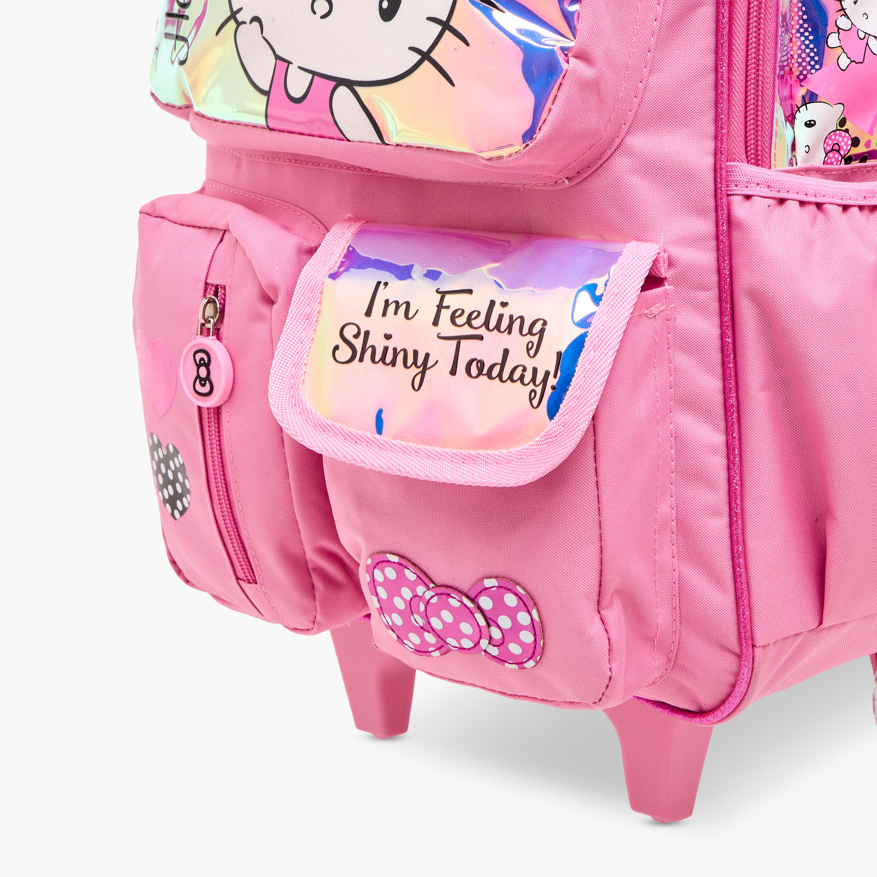 Hello Kitty Printed Trolley Backpack with Retractable Handle - 16 inches-school-bagsandbackpacks-trolleybags-image-12