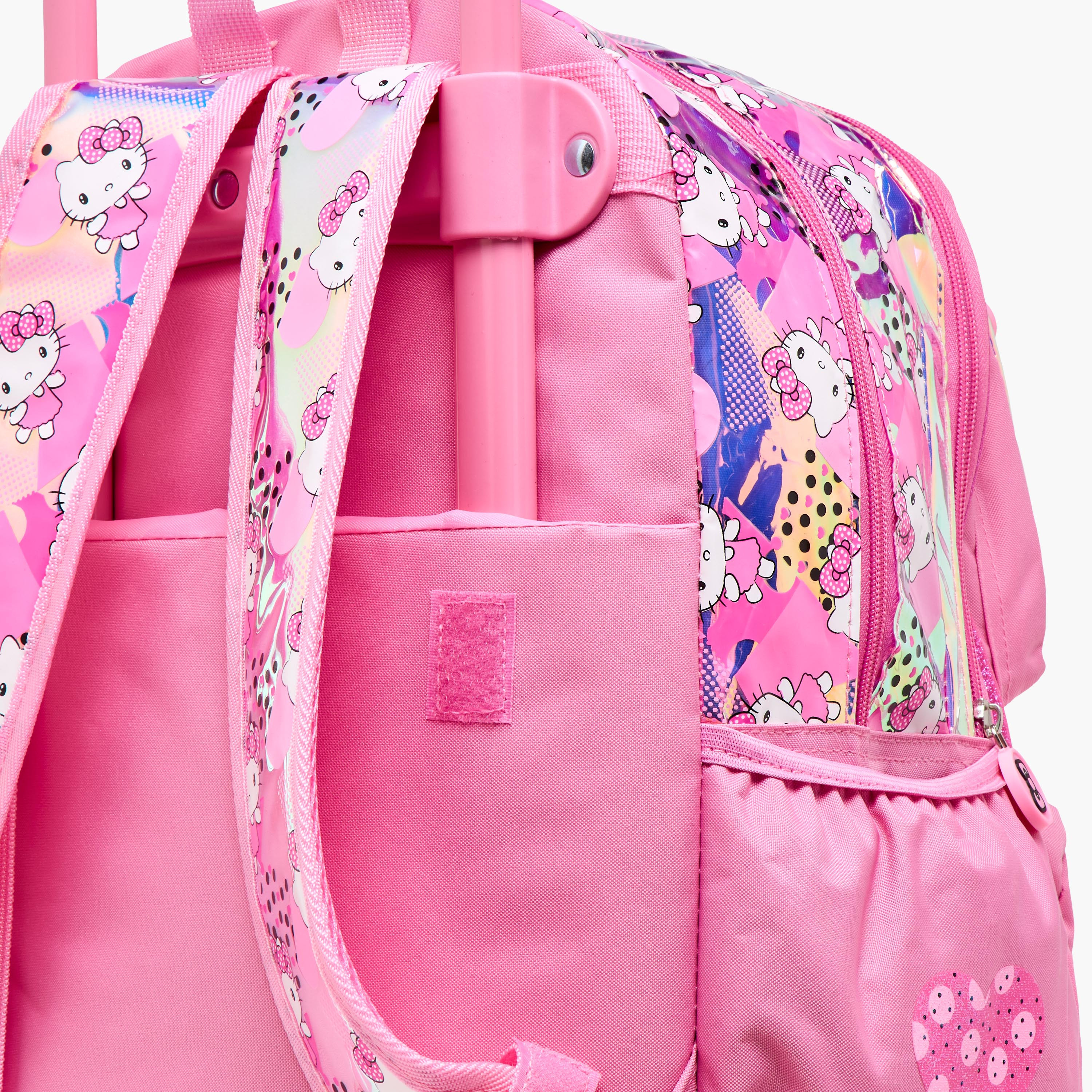 Hello Kitty Printed Trolley Backpack with Retractable Handle - 16 inches-school-bagsandbackpacks-trolleybags-image-14