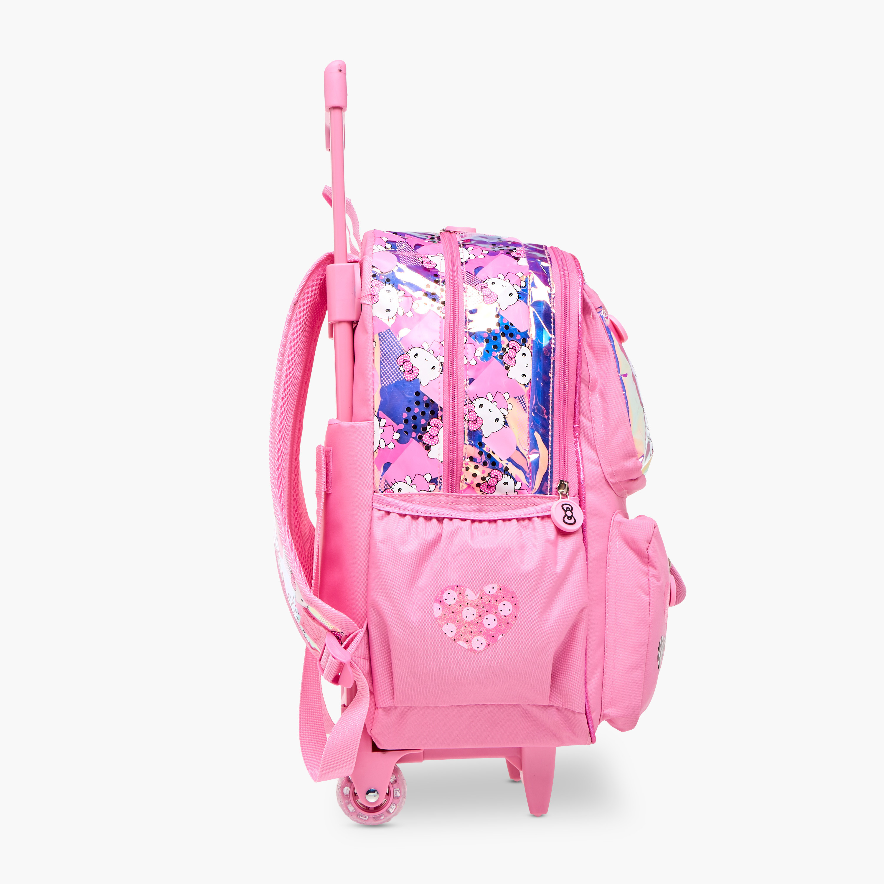 Hello Kitty Printed Trolley Backpack with Retractable Handle - 16 inches-school-bagsandbackpacks-trolleybags-image-5