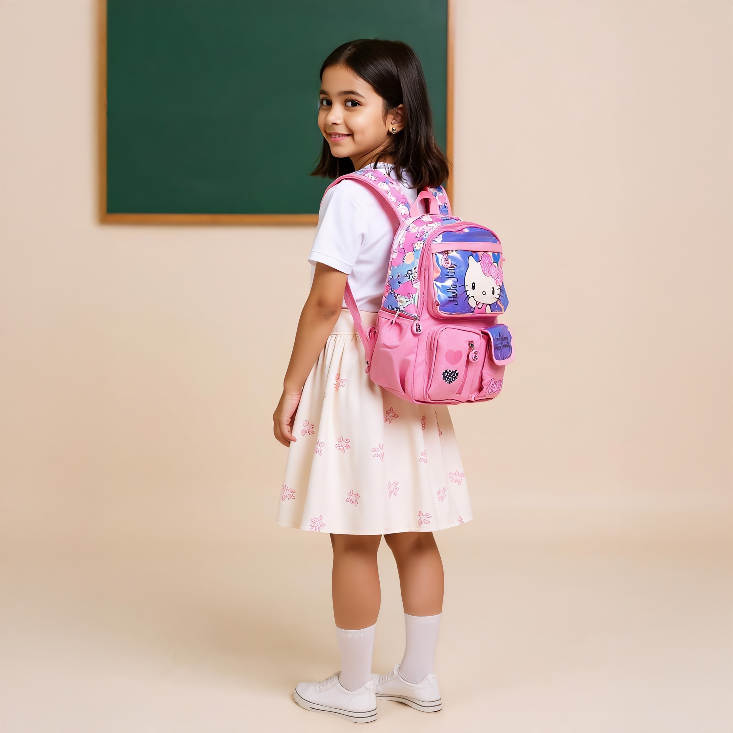 شنطة ظهر بطبعات وأحزمة قابلة للتعديل وسحاب إغلاق - 16 بوصة-school-bagsandbackpacks-backpacks-image-2