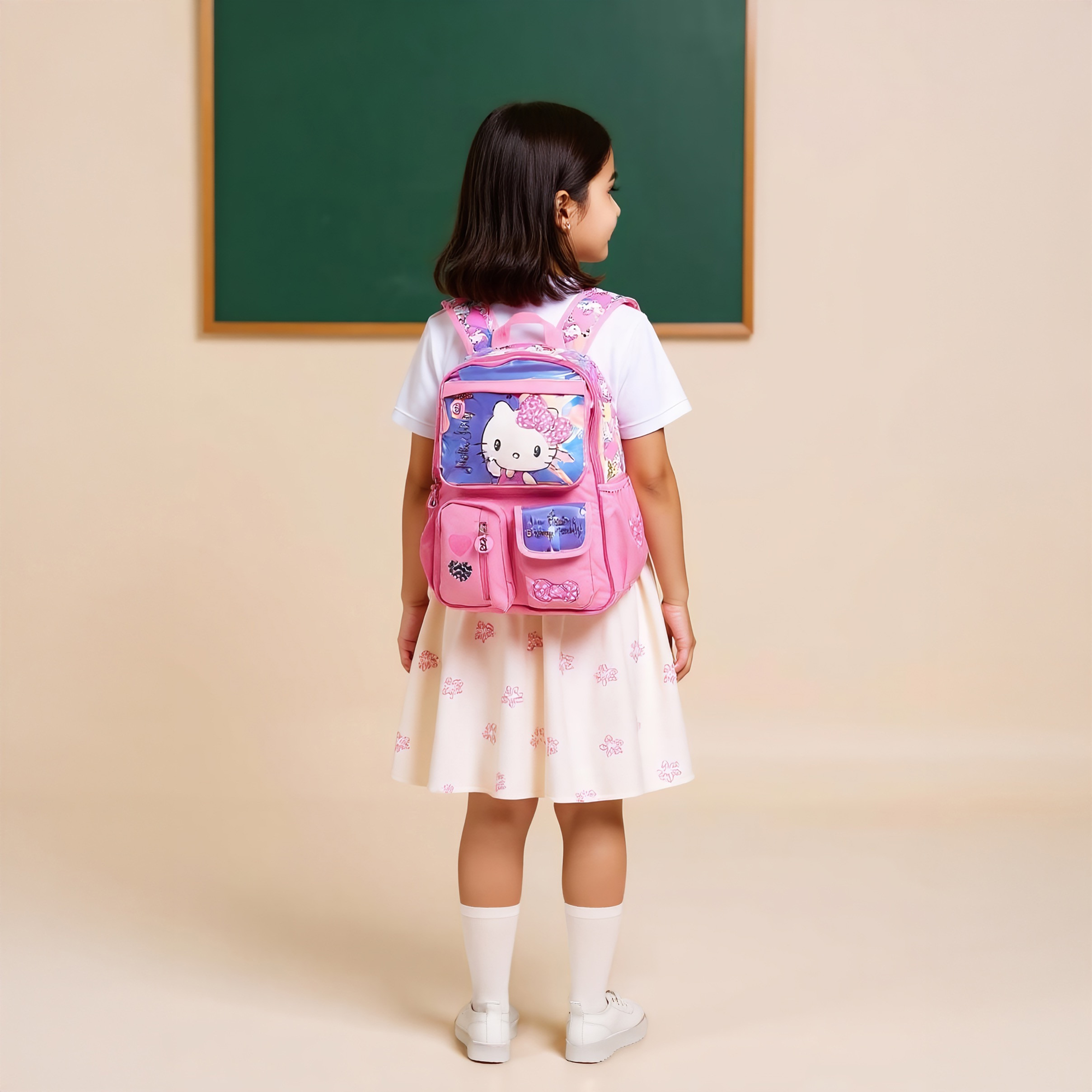شنطة ظهر بطبعات وأحزمة قابلة للتعديل وسحاب إغلاق - 16 بوصة-school-bagsandbackpacks-backpacks-image-3