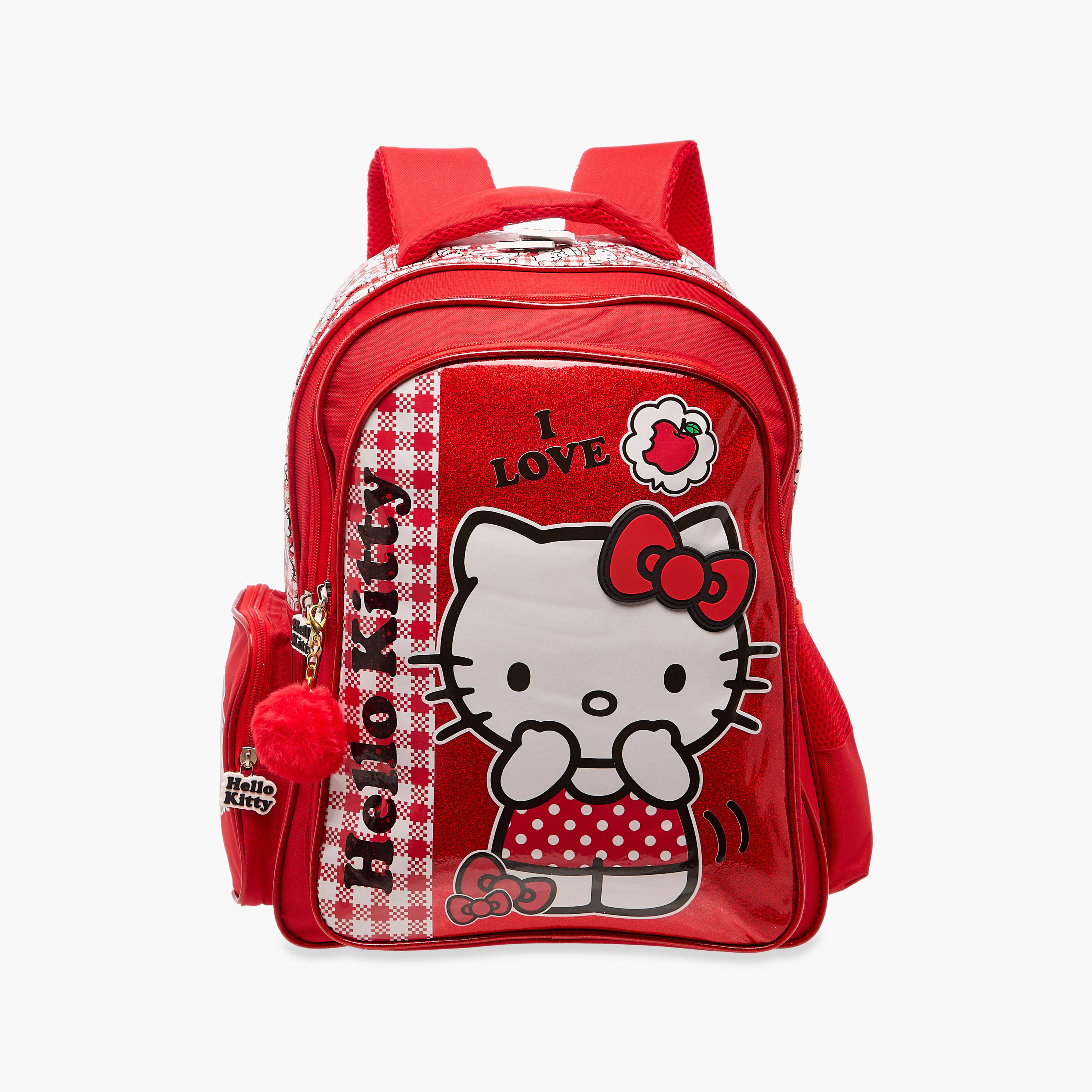 Hello Kitty Printed Backpack with Adjustable Straps and Zip Closure - 16 inches-school-bagsandbackpacks-backpacks-image-1