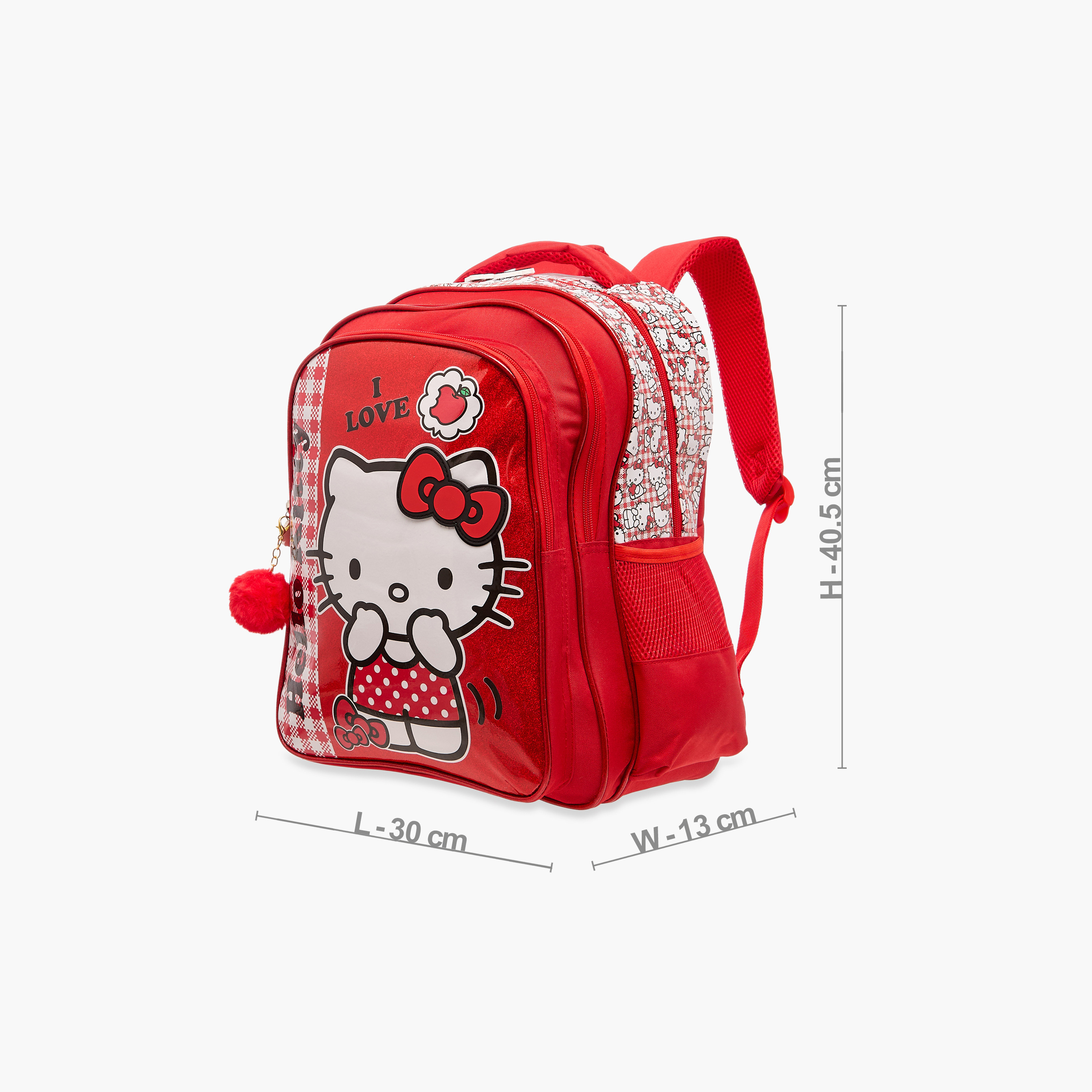 Hello Kitty Printed Backpack with Adjustable Straps and Zip Closure - 16 inches-school-bagsandbackpacks-backpacks-image-4