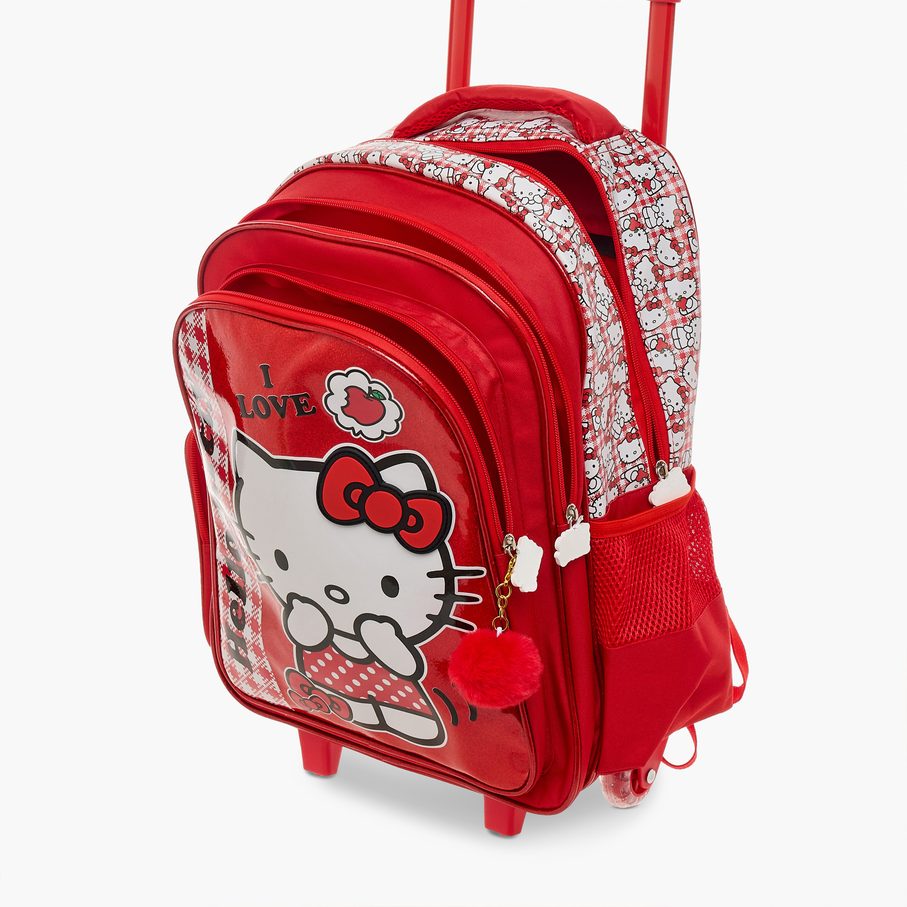Hello Kitty Printed Trolley Backpack with Retractable Handle-school-bagsandbackpacks-trolleybags-image-18