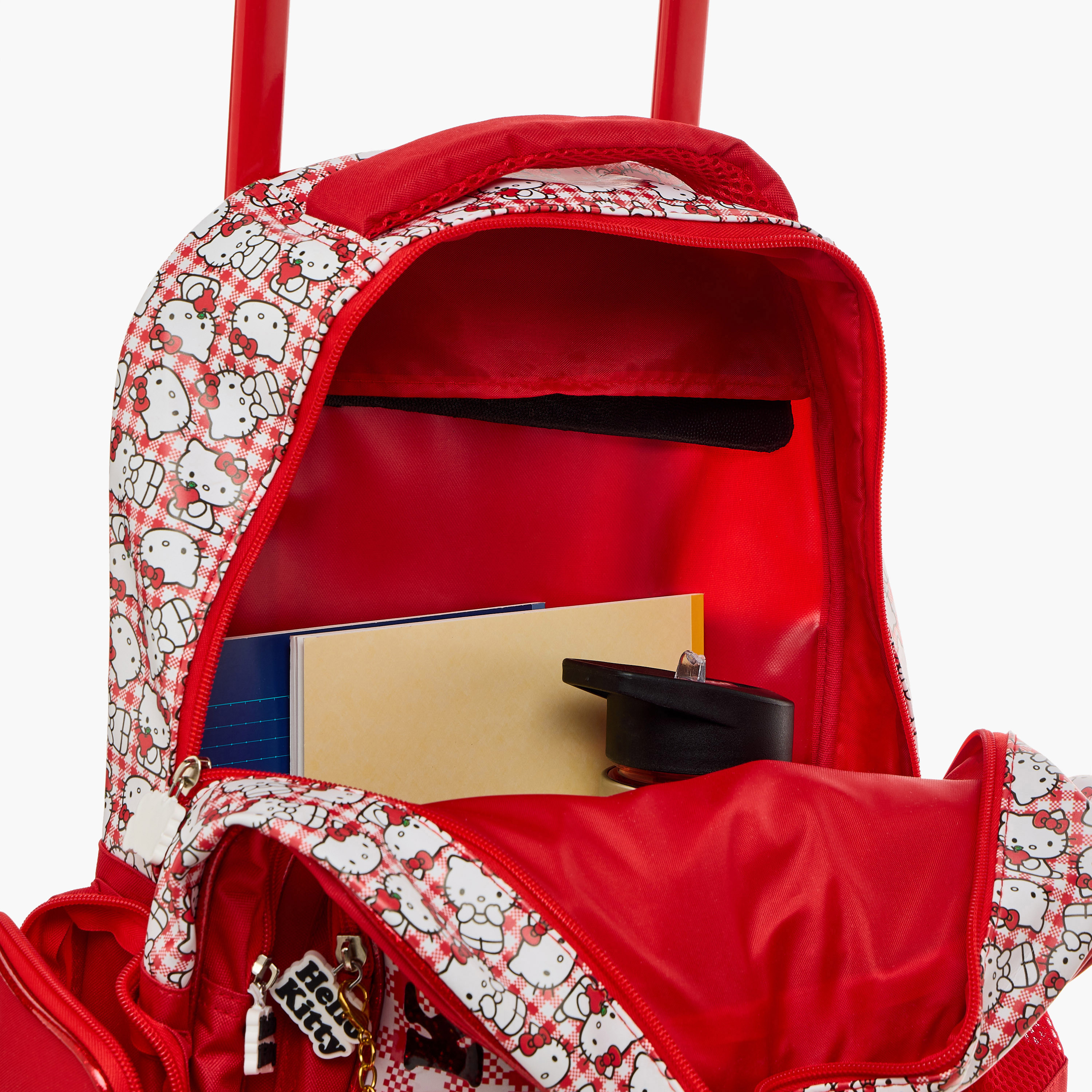 Hello Kitty Printed Trolley Backpack with Retractable Handle-school-bagsandbackpacks-trolleybags-image-19