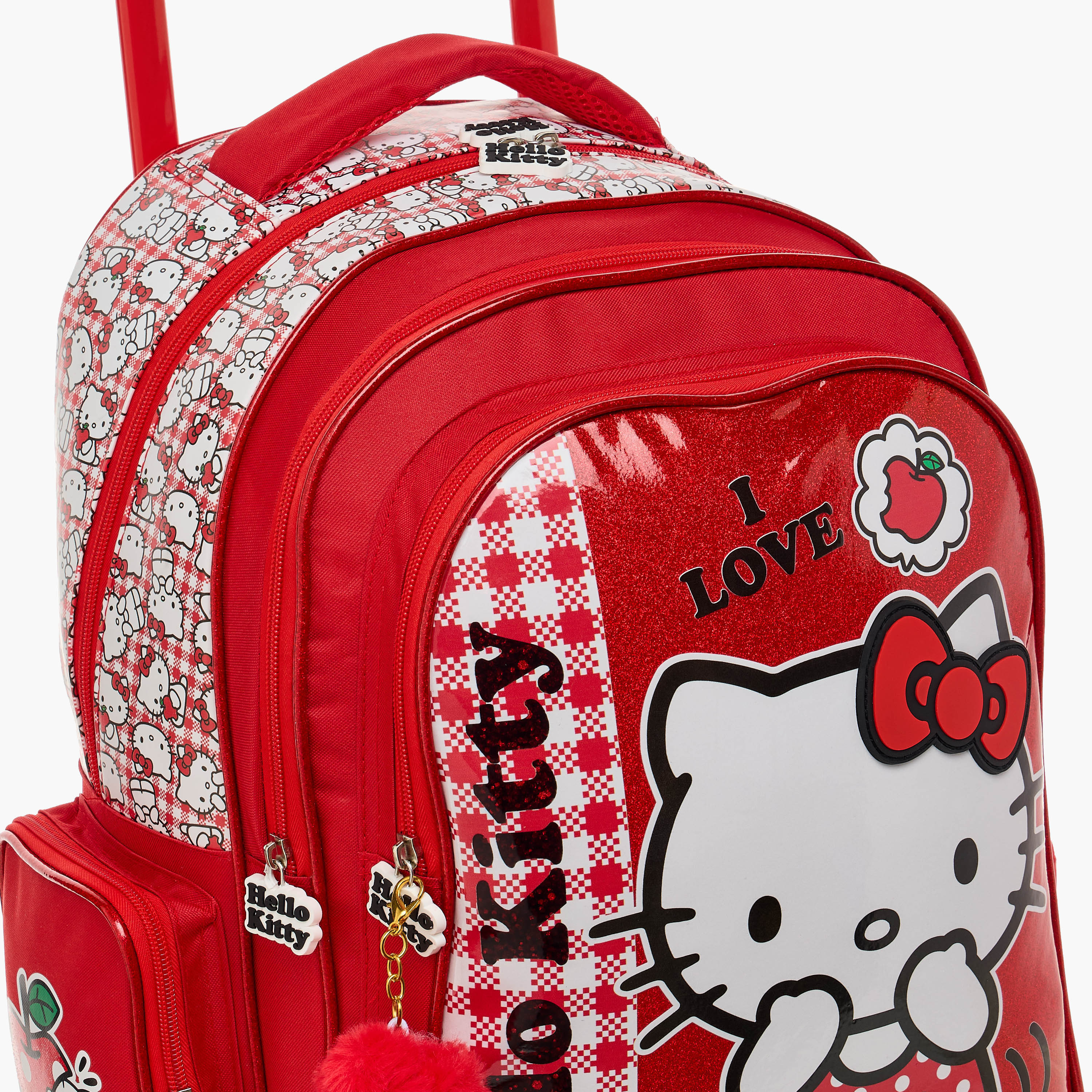 Hello Kitty Printed Trolley Backpack with Retractable Handle-school-bagsandbackpacks-trolleybags-image-10