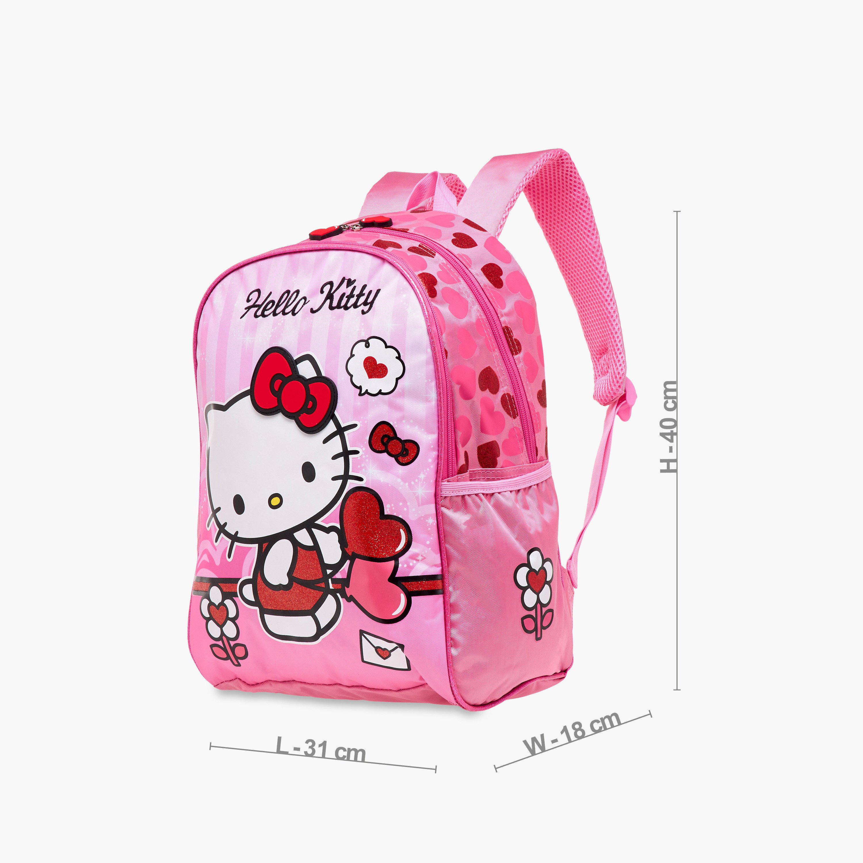 Hello Kitty Printed Backpack with Adjustable Straps and Zip Closure - 16 inches-school-bagsandbackpacks-backpacks-image-4