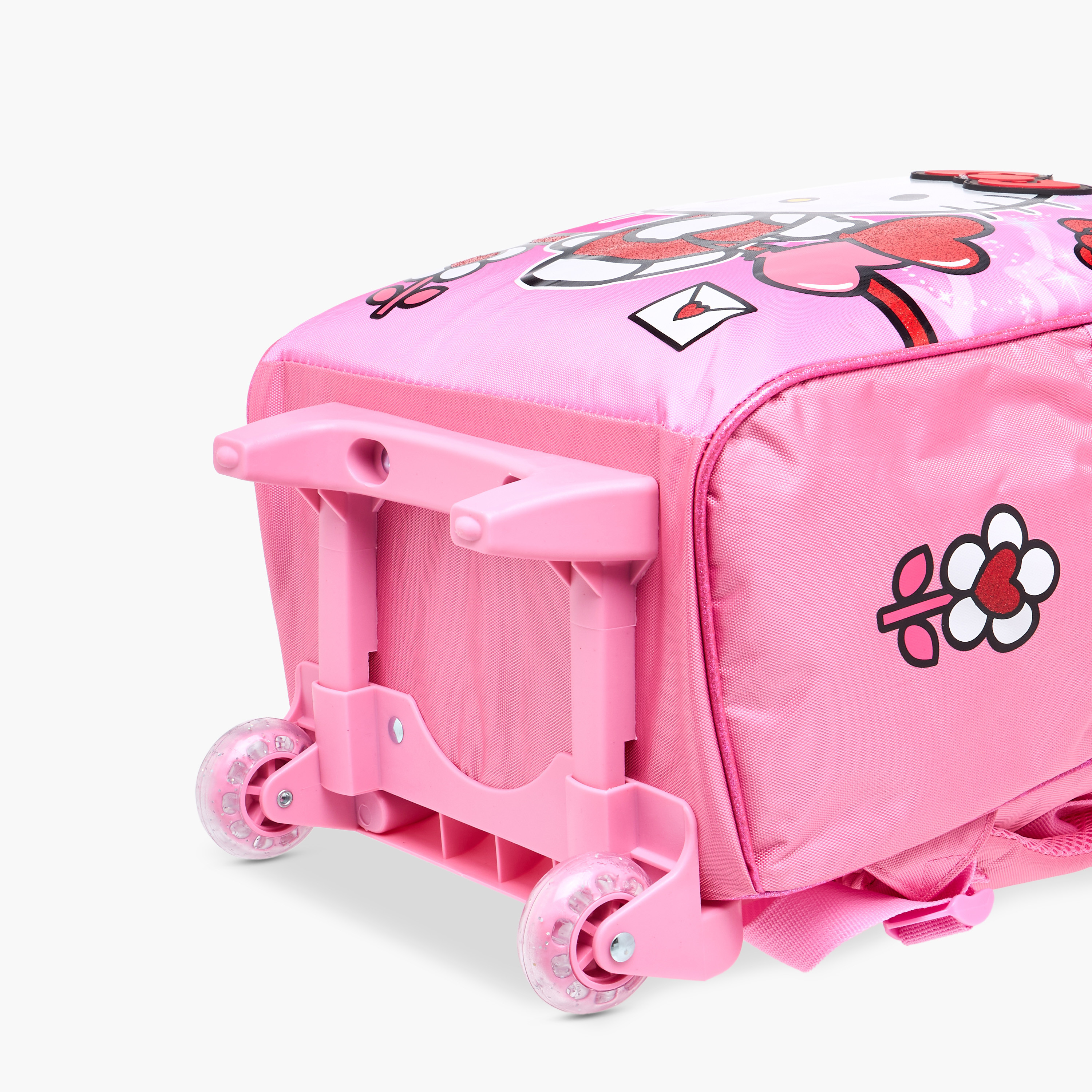 شنطة ظهر ترولي بطبعات هالو كيتي مع مقبض قابل للسحب - 16 بوصة-school-bagsandbackpacks-trolleybags-image-13