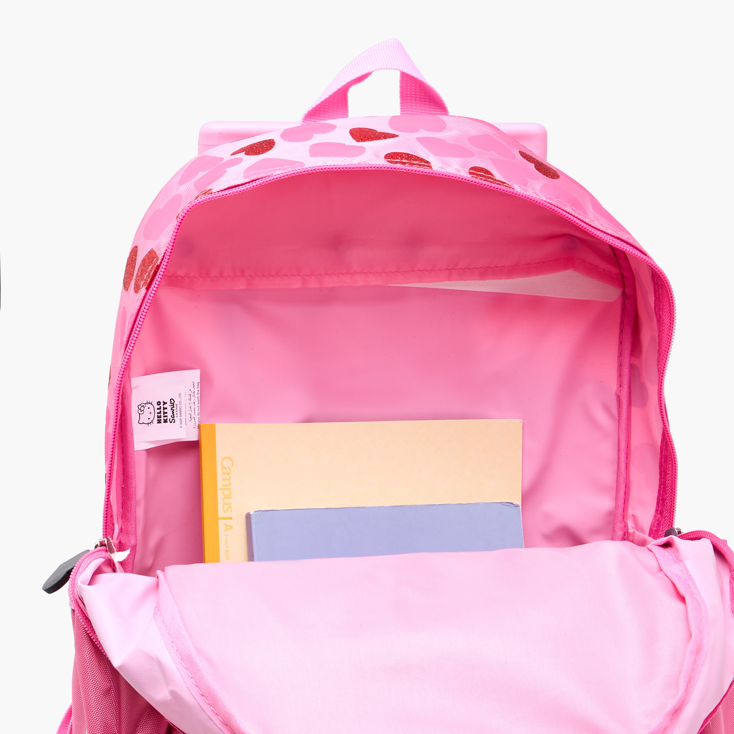شنطة ظهر ترولي بطبعات هالو كيتي مع مقبض قابل للسحب - 16 بوصة-school-bagsandbackpacks-trolleybags-image-17