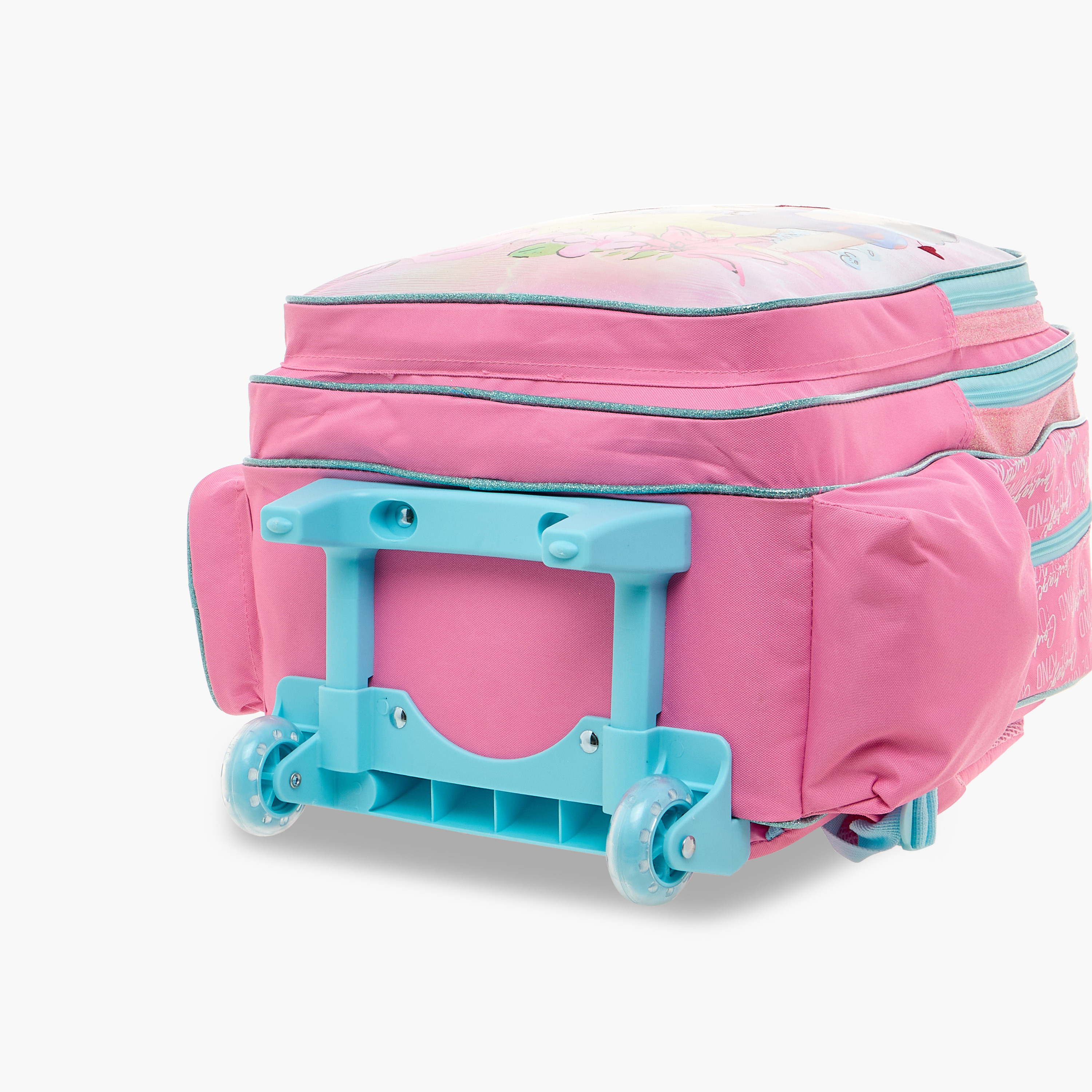 Disney Princess Print Trolley Backpack with Retractable Handle - 16 inches-school-bagsandbackpacks-trolleybags-image-12