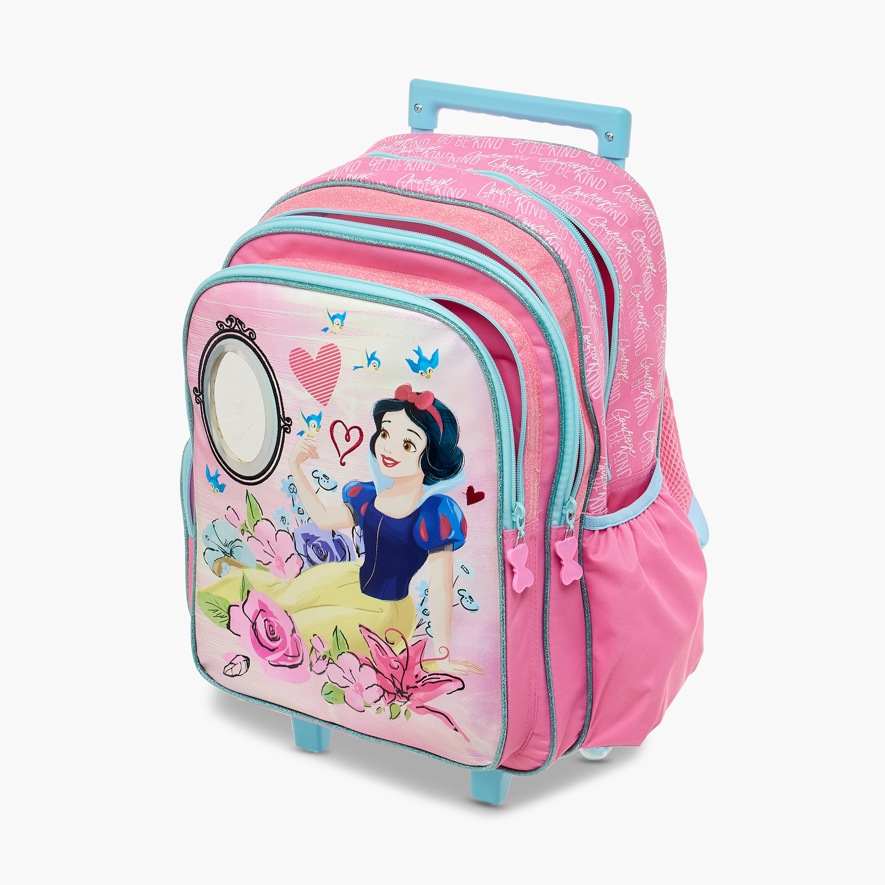 Disney Princess Print Trolley Backpack with Retractable Handle - 16 inches-school-bagsandbackpacks-trolleybags-image-17