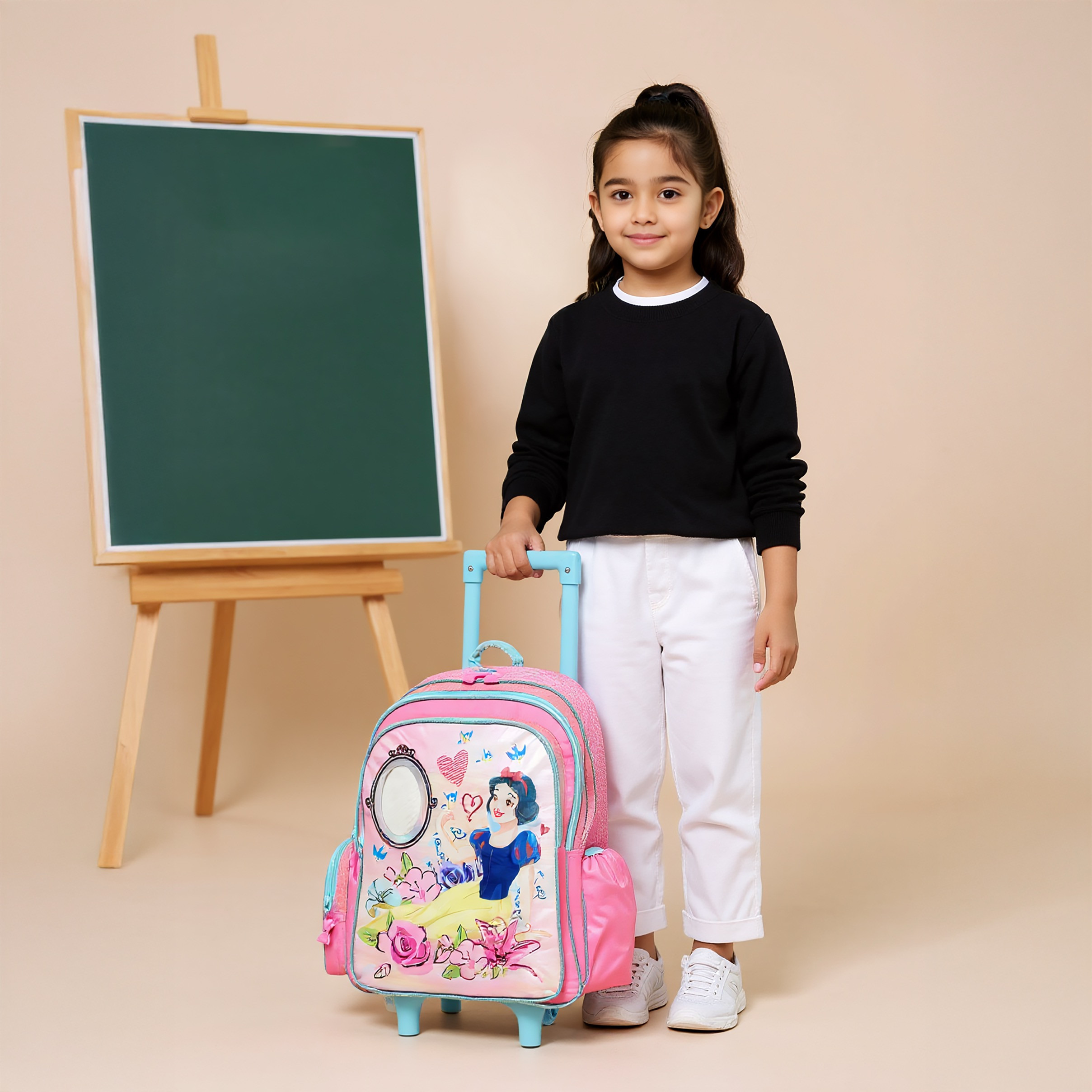 شنطة ظهر ترولي بمقبض قابل للسحب وطبعات من ديزني - 18 بوصة-school-bagsandbackpacks-trolleybags-image-8