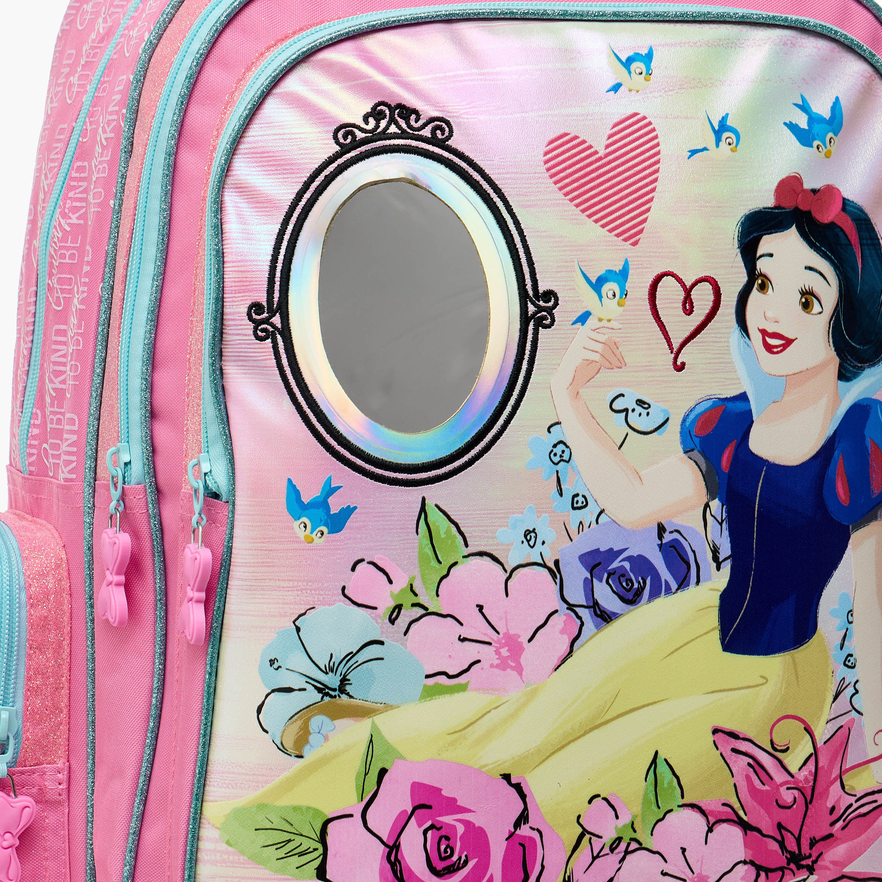 Disney Princess Print Trolley Backpack with Retractable Handle - 16 inches-school-bagsandbackpacks-trolleybags-image-11