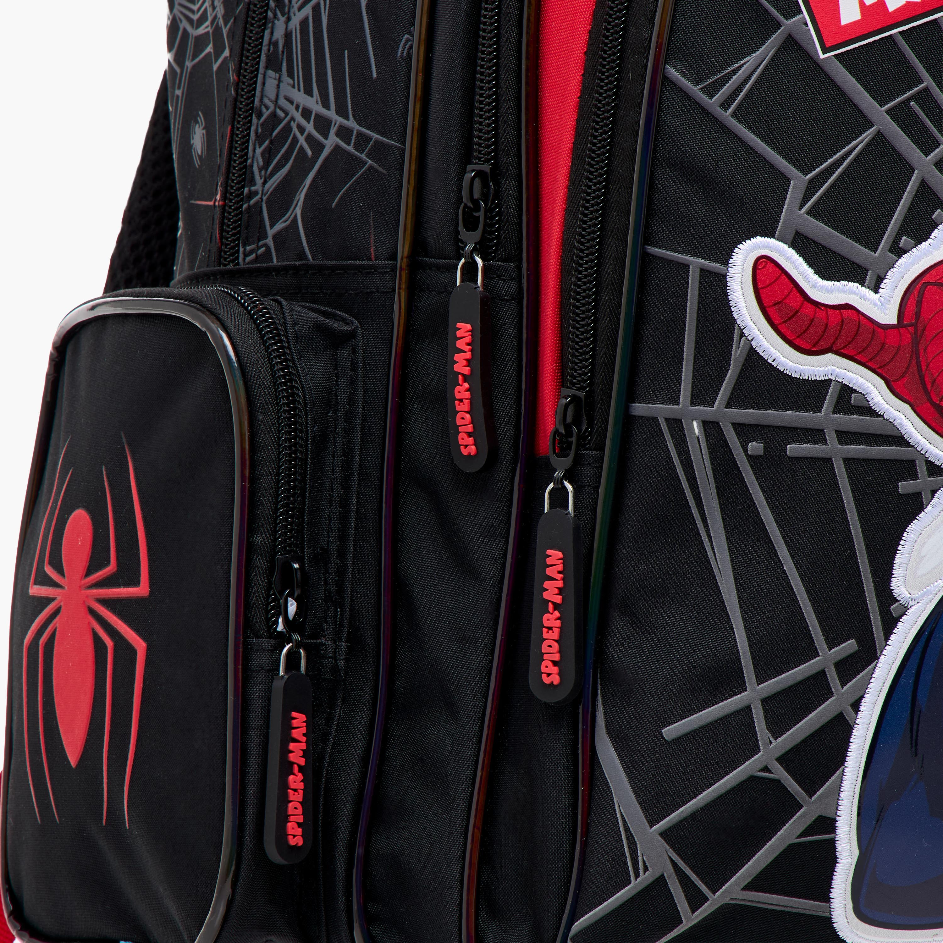 Spider-Man Print Trolley Backpack with Retractable Handle - 16 inches-school-bagsandbackpacks-trolleybags-image-12