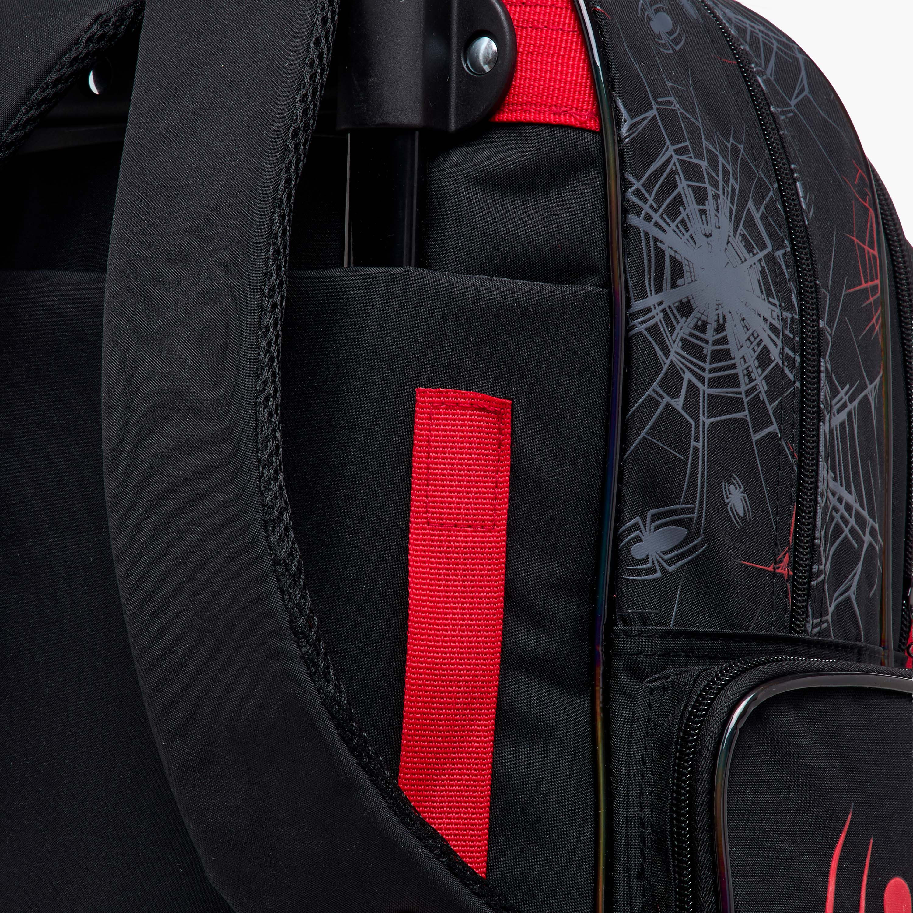 Spider-Man Print Trolley Backpack with Retractable Handle - 16 inches-school-bagsandbackpacks-trolleybags-image-13