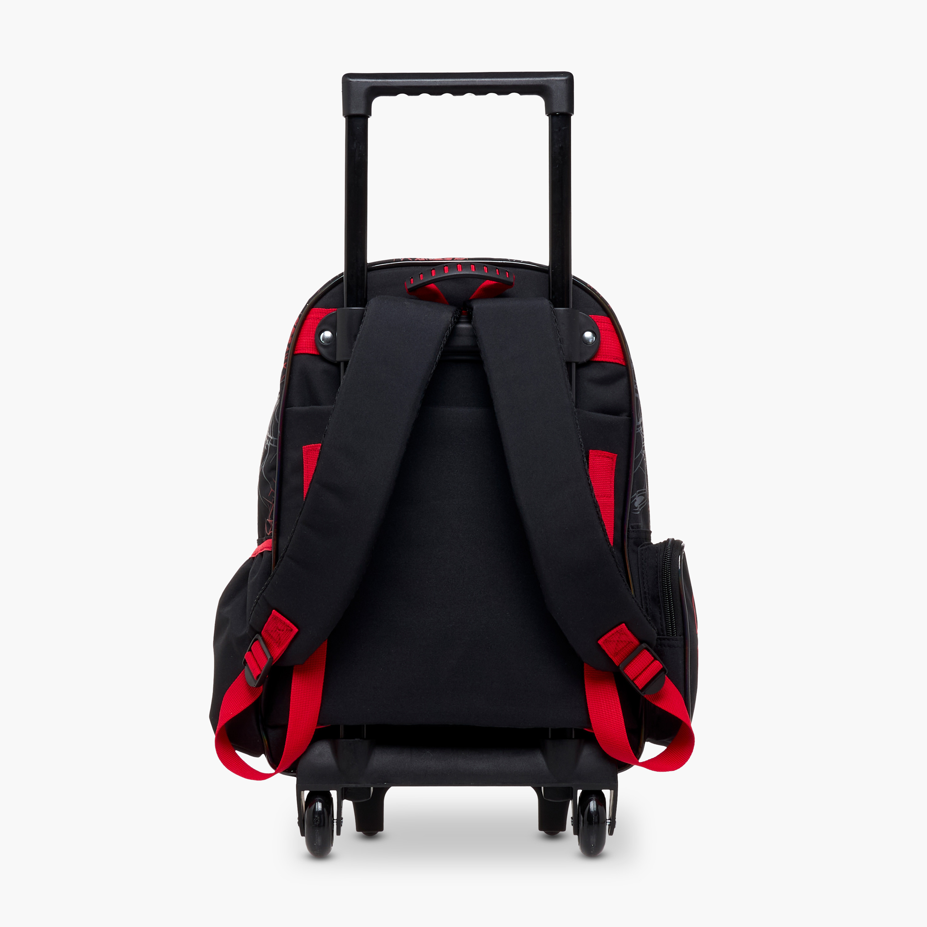 Spider-Man Print Trolley Backpack with Retractable Handle - 16 inches-school-bagsandbackpacks-trolleybags-image-7