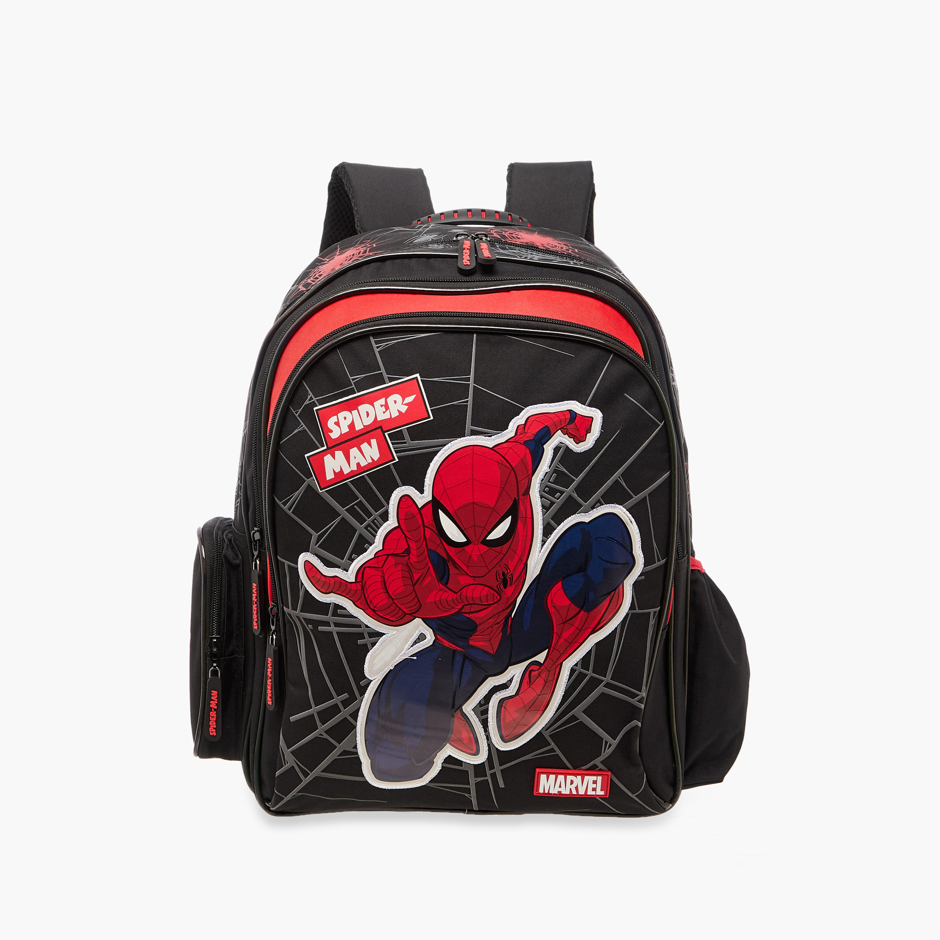 Spider-Man Print Backpack with Adjustable Straps and Zip Closure - 16 inches-school-bagsandbackpacks-backpacks-image-1