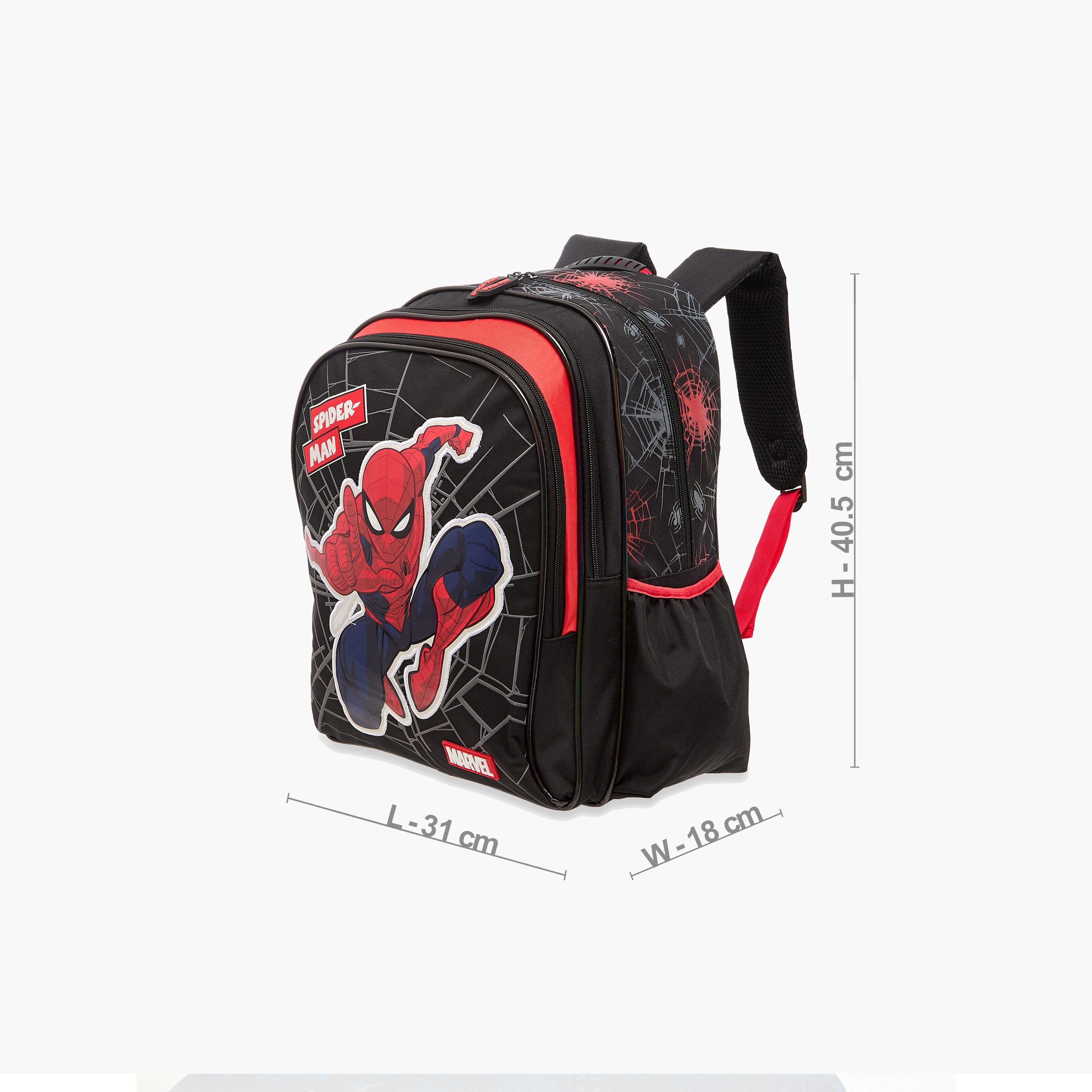 Spider-Man Print Backpack with Adjustable Straps and Zip Closure - 16 inches-school-bagsandbackpacks-backpacks-image-2