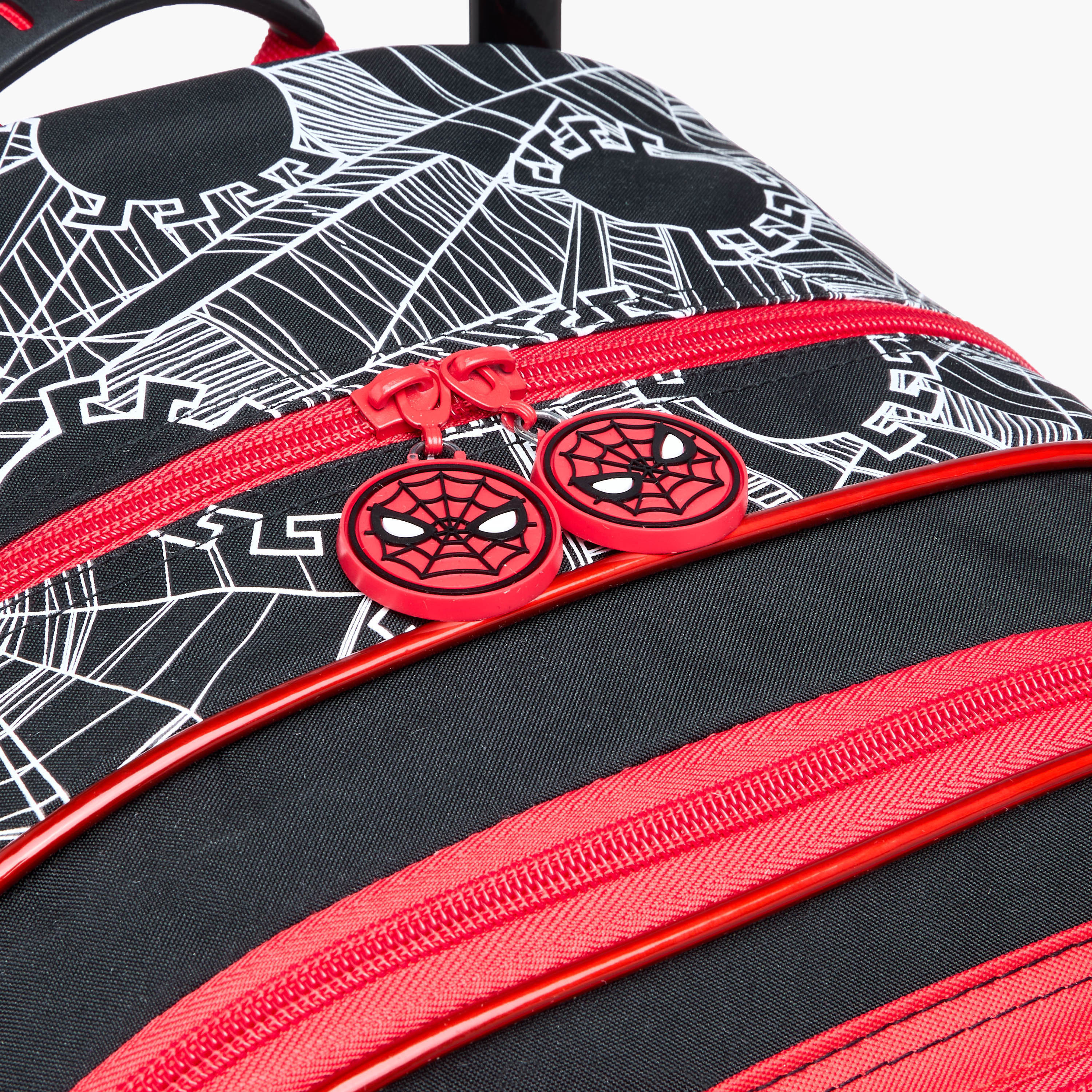Spider-Man Print Trolley Backpack with Retractable Handle - 16 inches-school-bagsandbackpacks-trolleybags-image-11