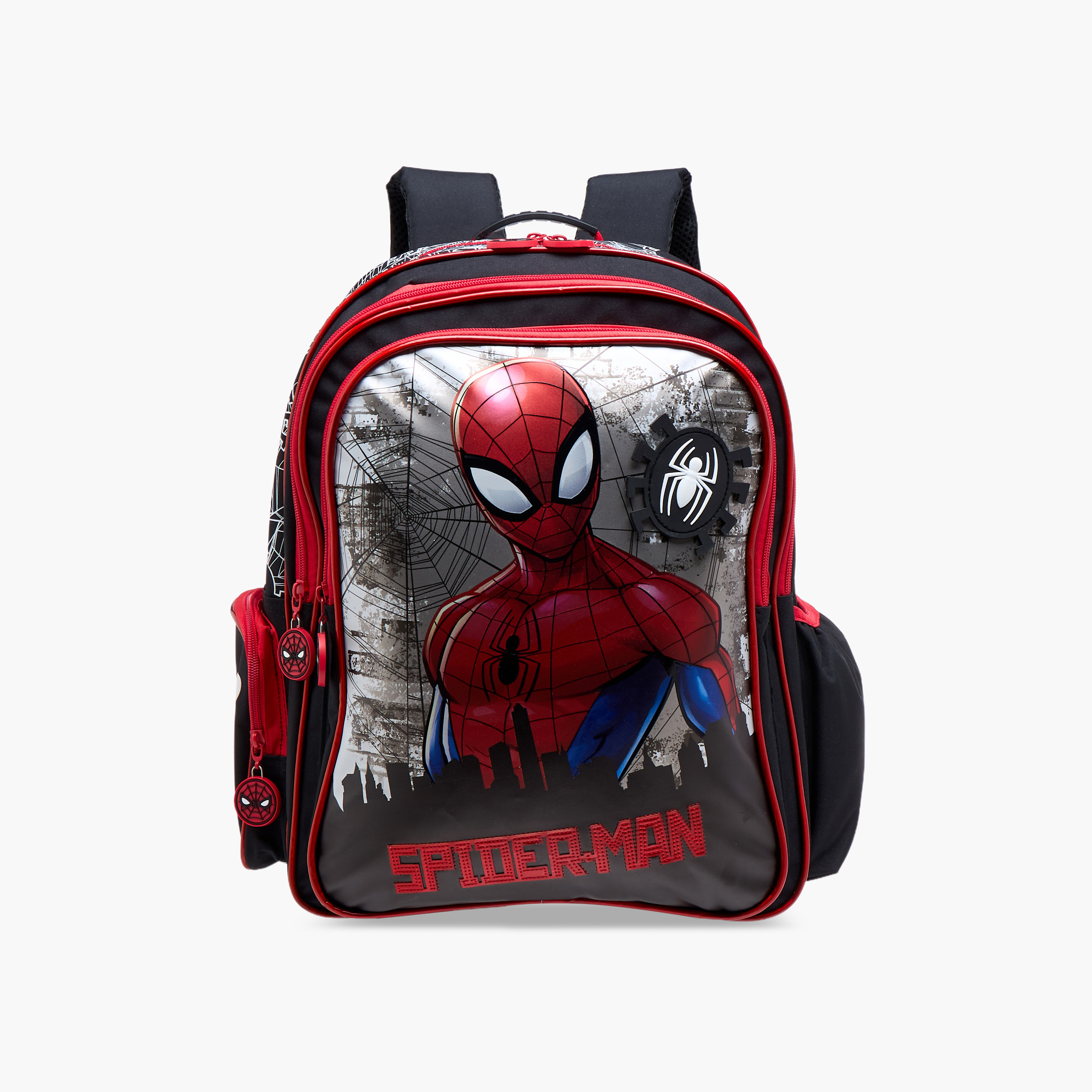 Spider-Man Print Backpack with Adjustable Straps and Zip Closure - 16 inches-school-bagsandbackpacks-backpacks-image-1