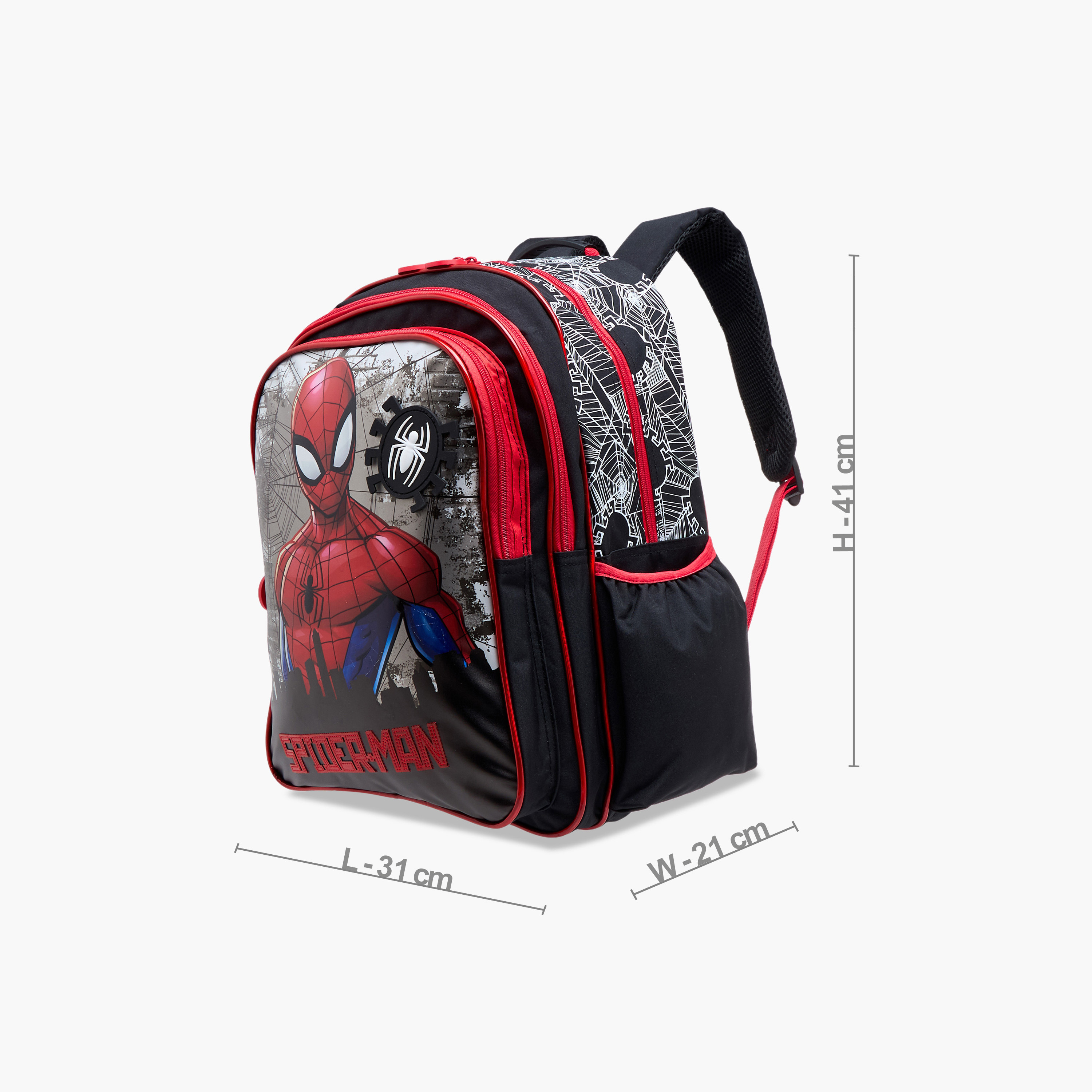 Spider-Man Print Backpack with Adjustable Straps and Zip Closure - 16 inches-school-bagsandbackpacks-backpacks-image-2