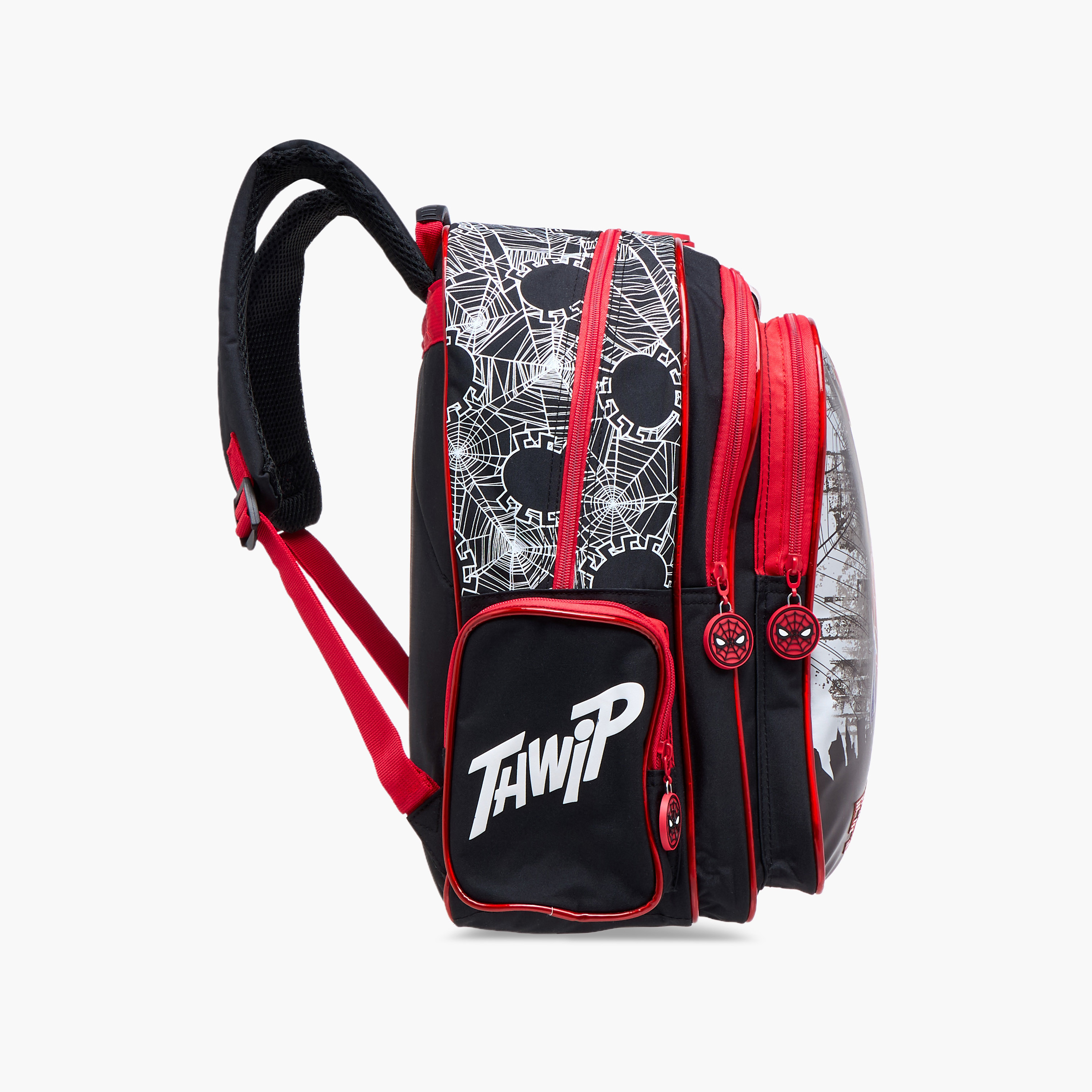Spider-Man Print Backpack with Adjustable Straps and Zip Closure - 16 inches-school-bagsandbackpacks-backpacks-image-3