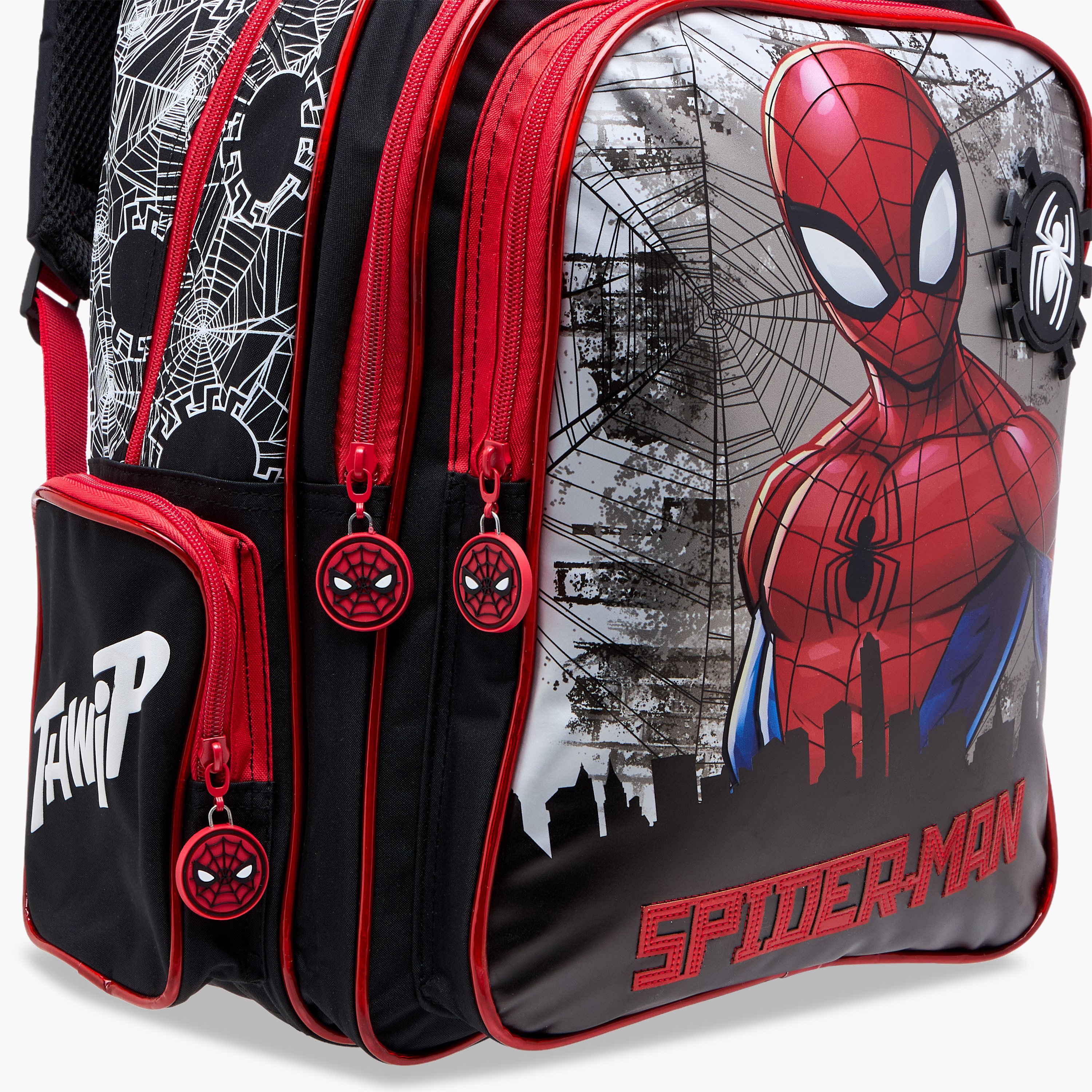 Spider-Man Print Backpack with Adjustable Straps and Zip Closure - 16 inches-school-bagsandbackpacks-backpacks-image-8
