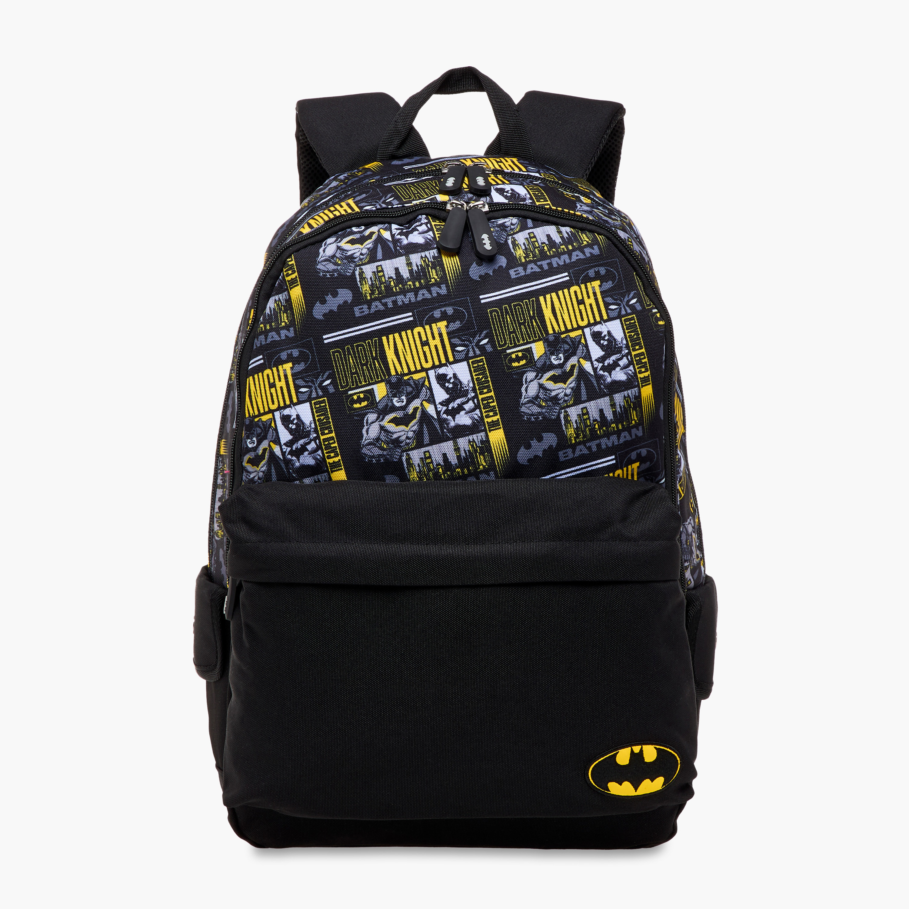 Batman Print Backpack with Adjustable Straps and Zip Closure - 15.6 inches-school-bagsandbackpacks-backpacks-image-1